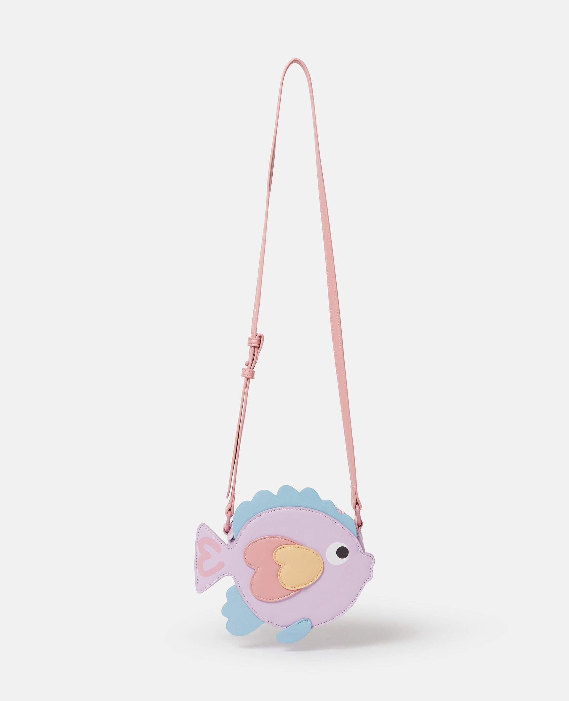 Fish Shaped Crossbody Bag-Purple-medium