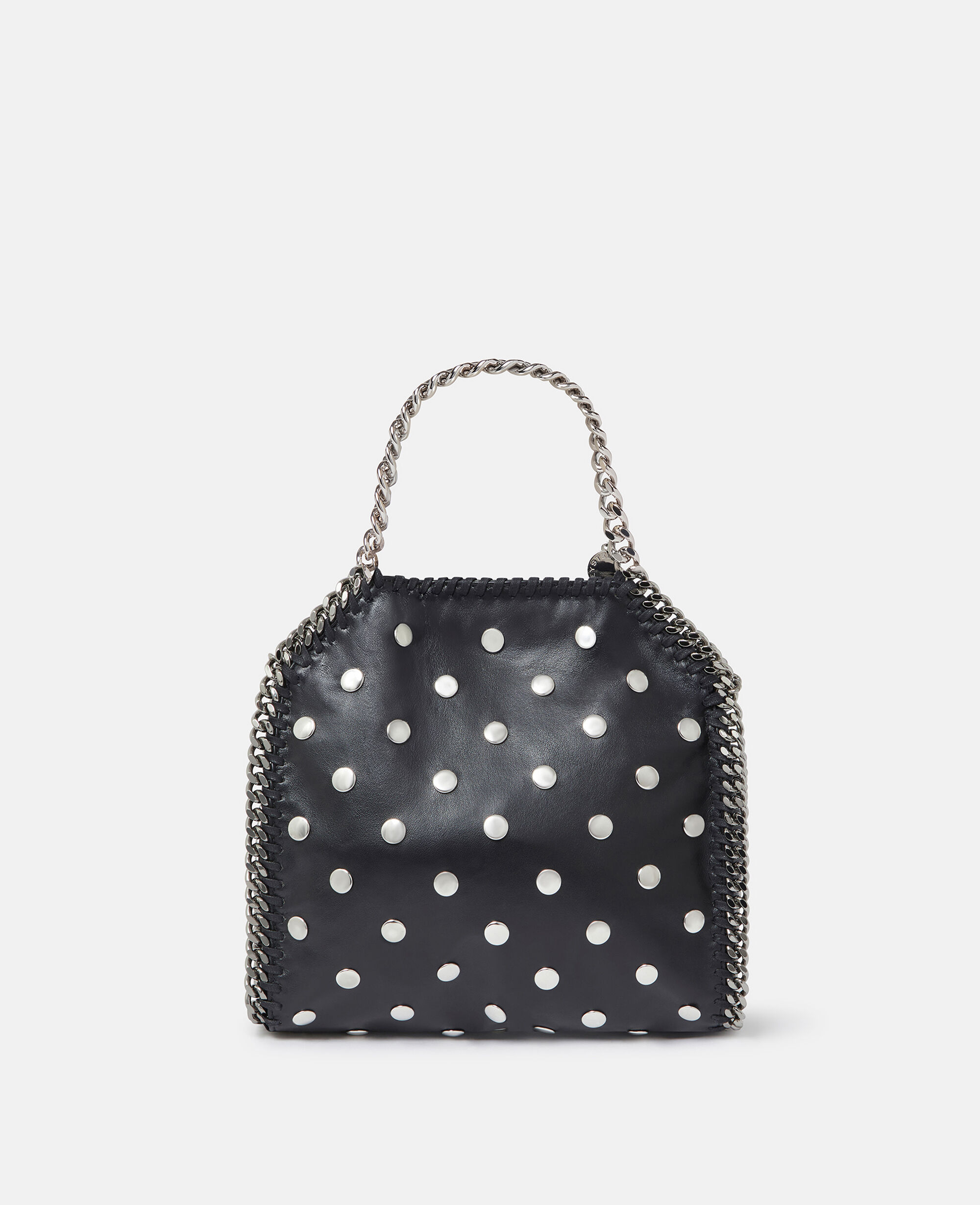 Women BLACK Limited Edition Studded Falabella Mini Tote Bag Stella McCartney ES