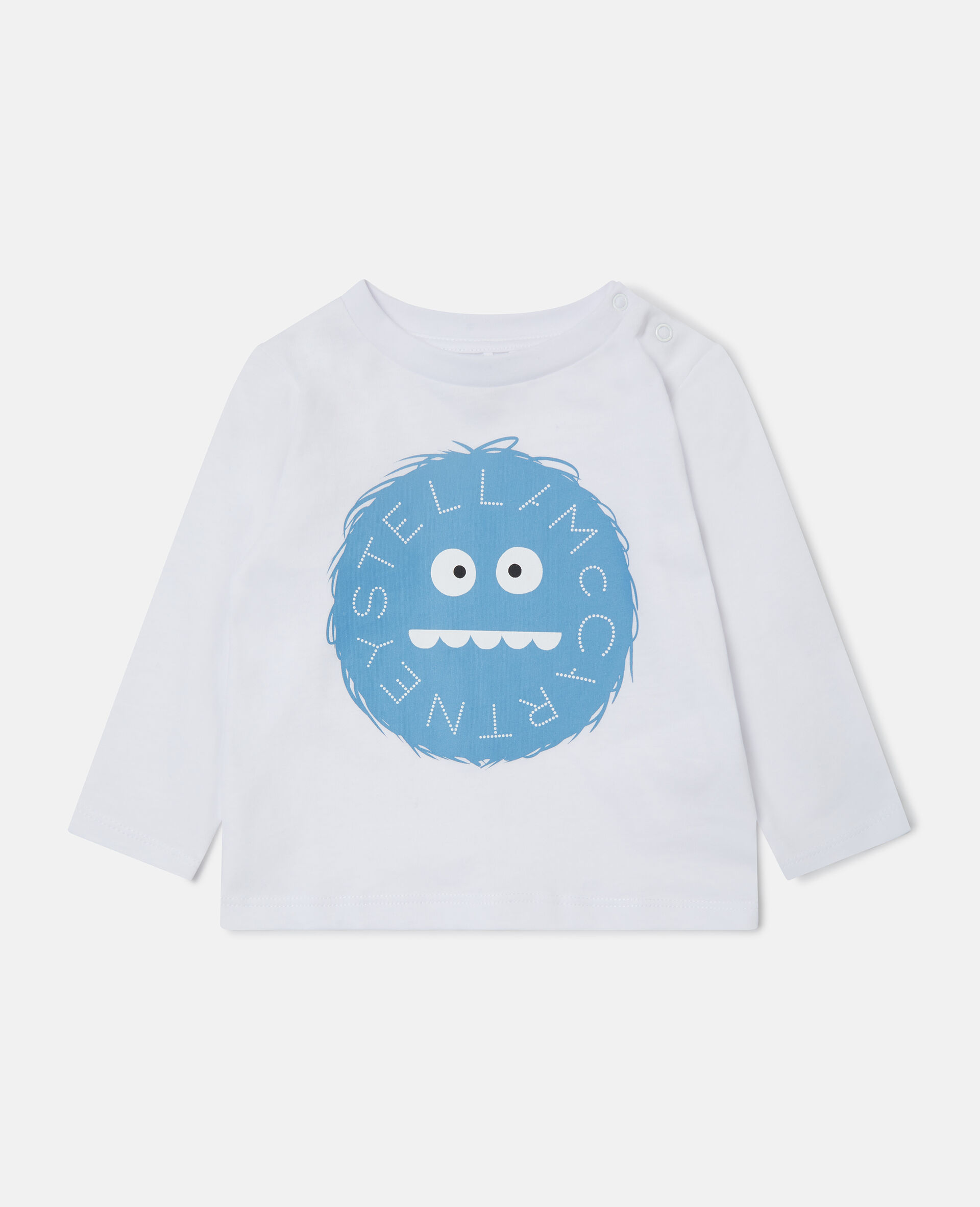 Monster Graphic Long-Sleeve Top-White-medium