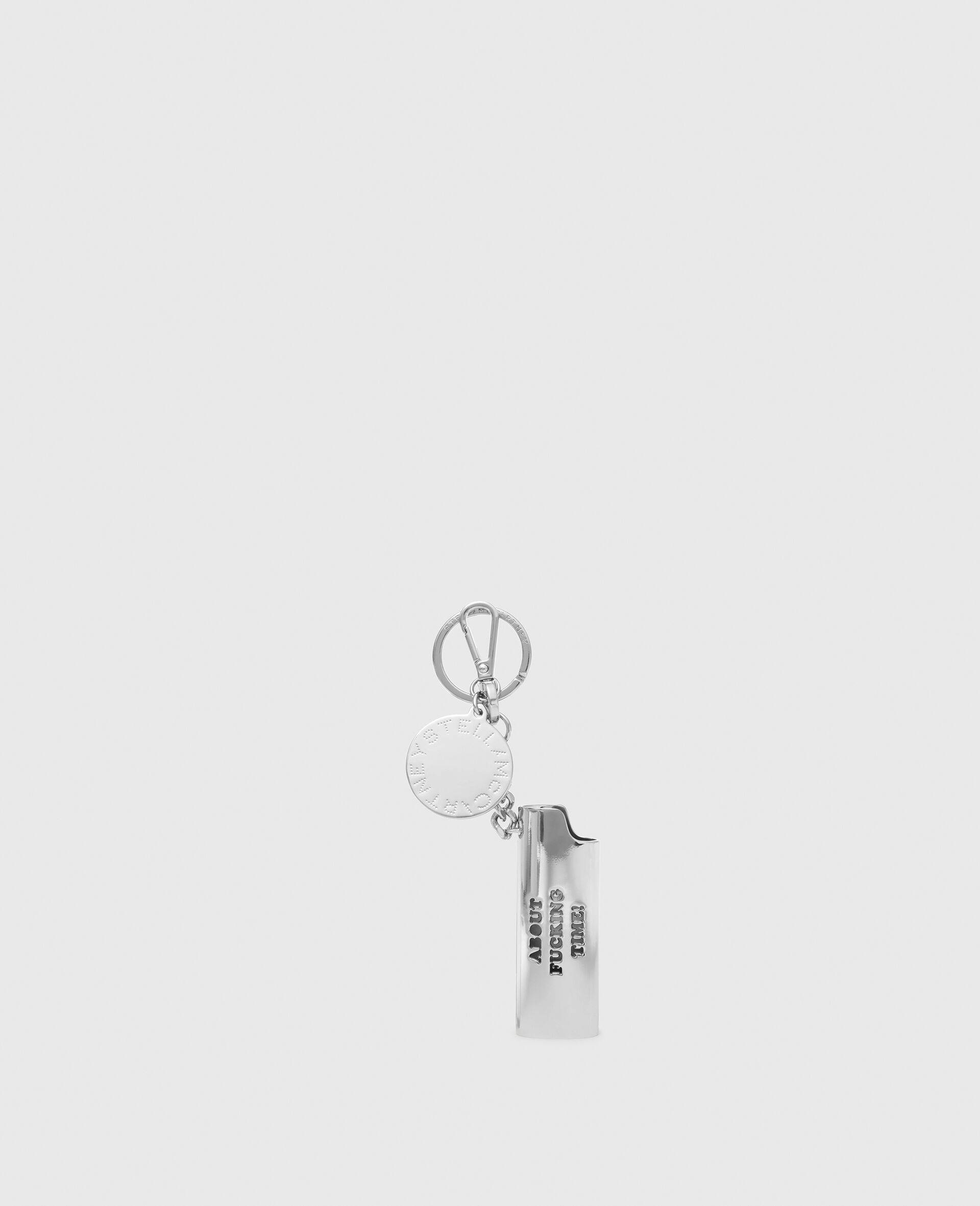 It's About Fucking Time Lighter Keychain-Black-large image number 0