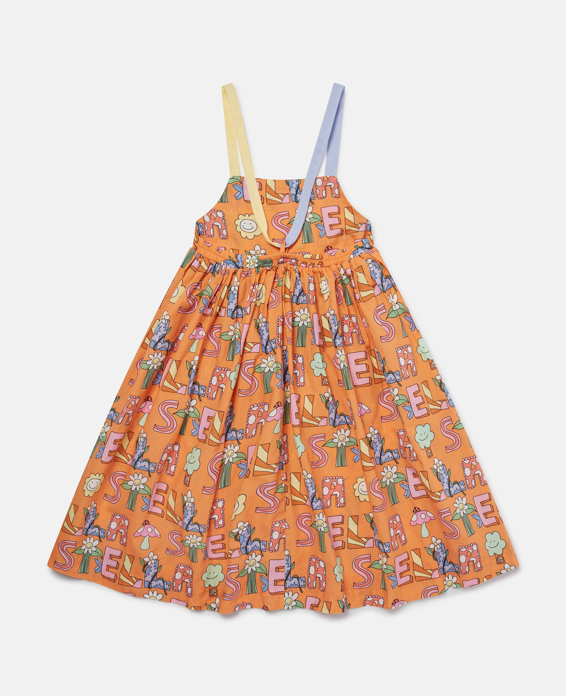 Ärmelloses Kleid mit Stella Woodland-Schriftzug-Orange-large Ärmelloses Kleid mit Stella Woodland-Schriftzug-Orange-large image number 2