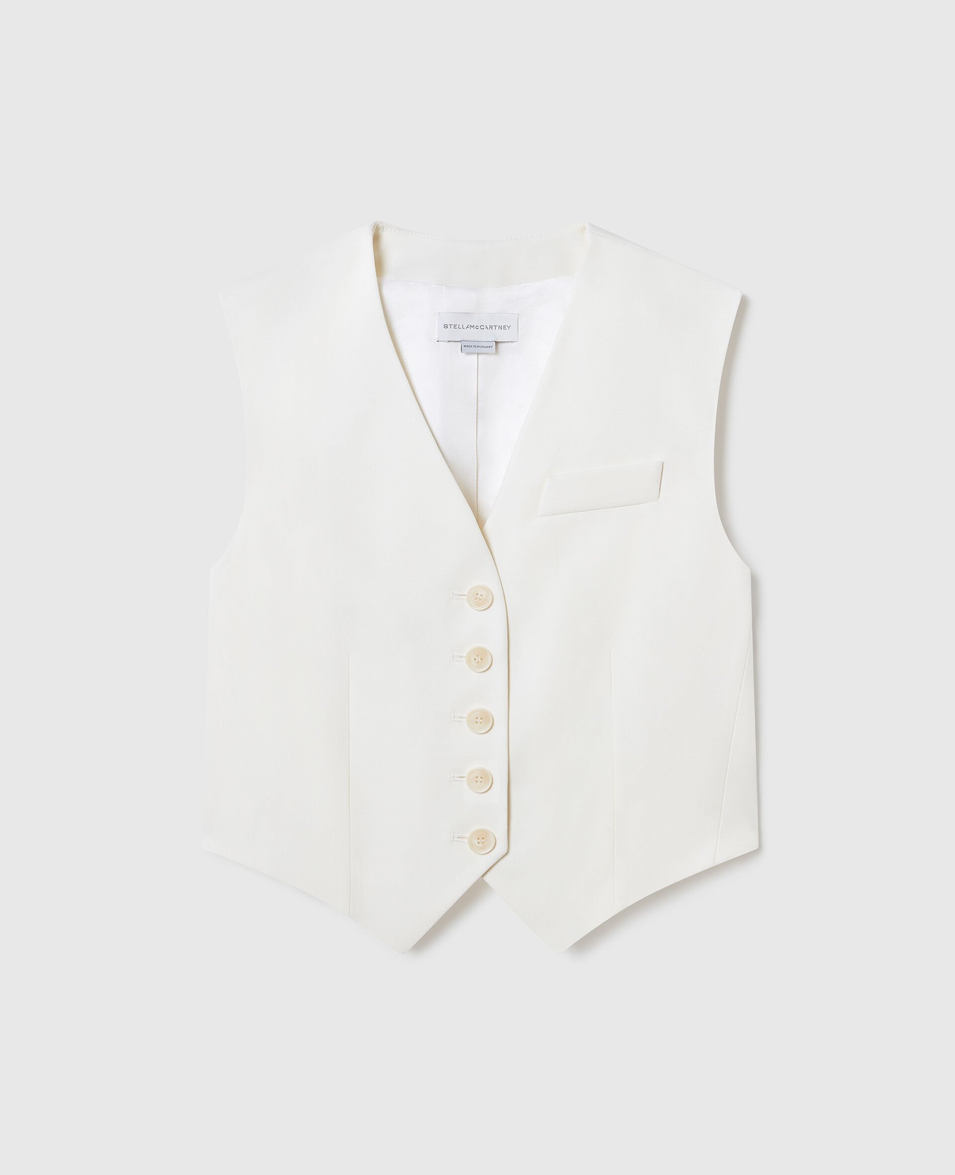 Single-Breasted Blazer-Cream-medium