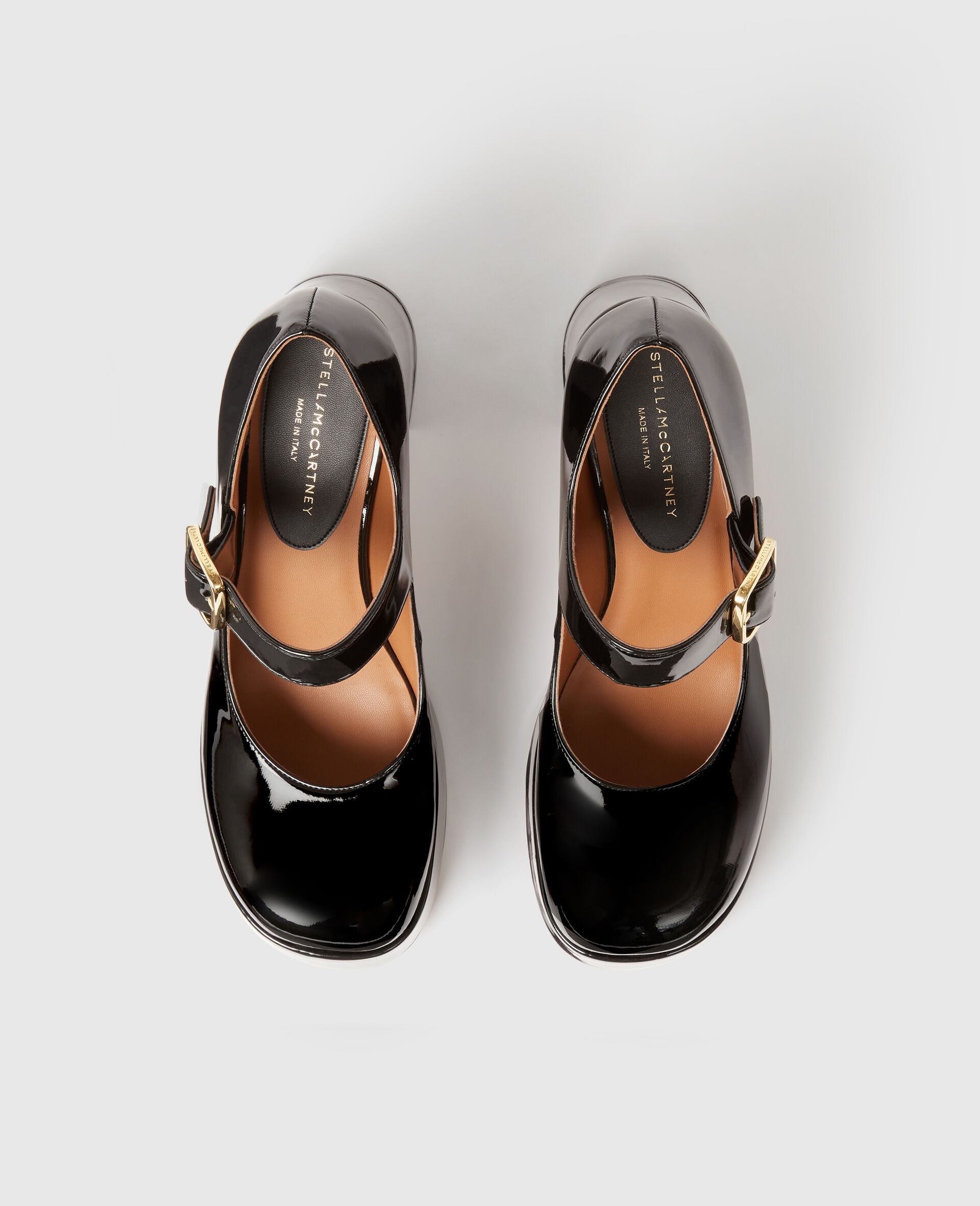 Patent Heeled Mary Janes-Black-large image number 3