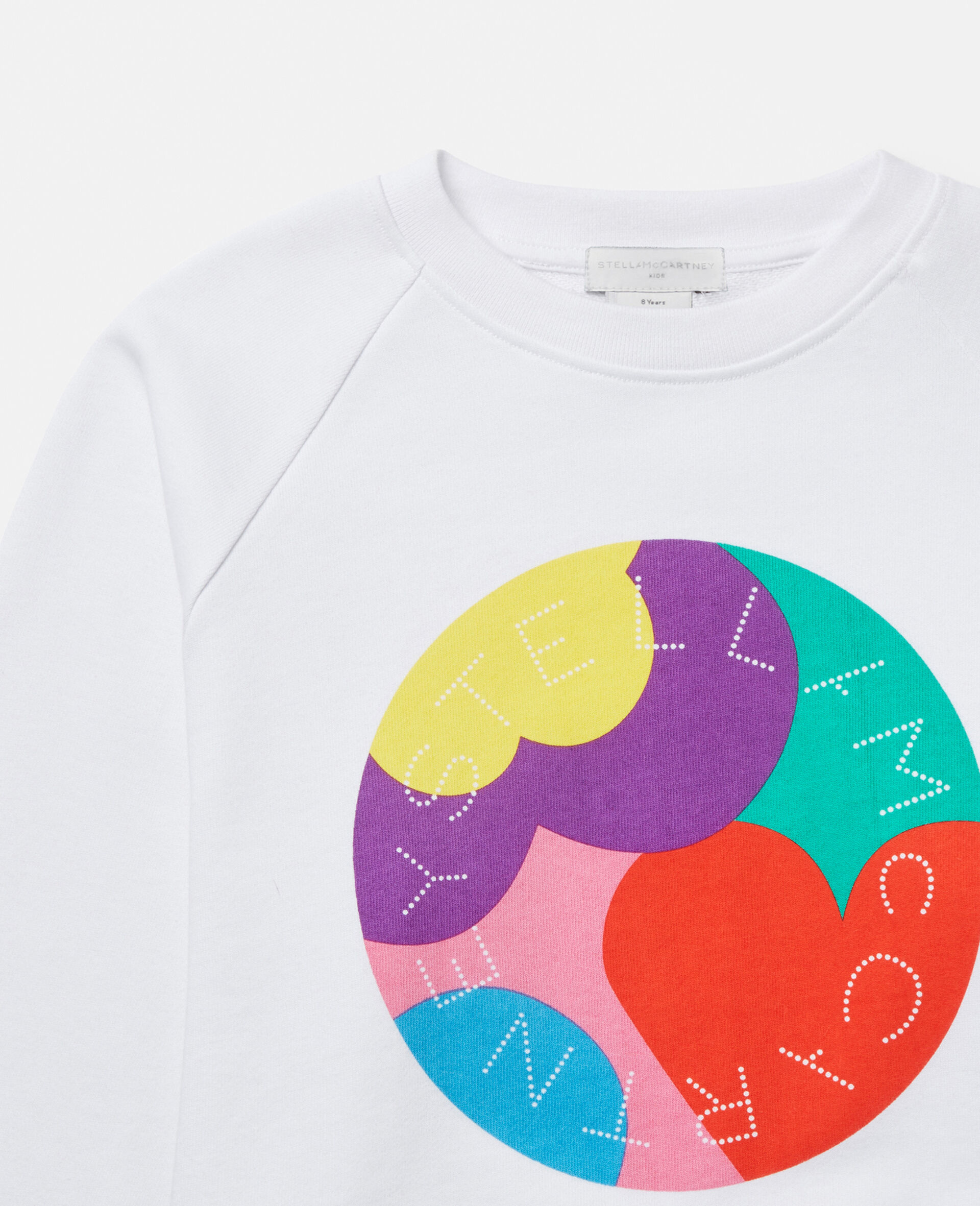 Stella Logo Love Graphic Sweatshirt-White-large image number 1