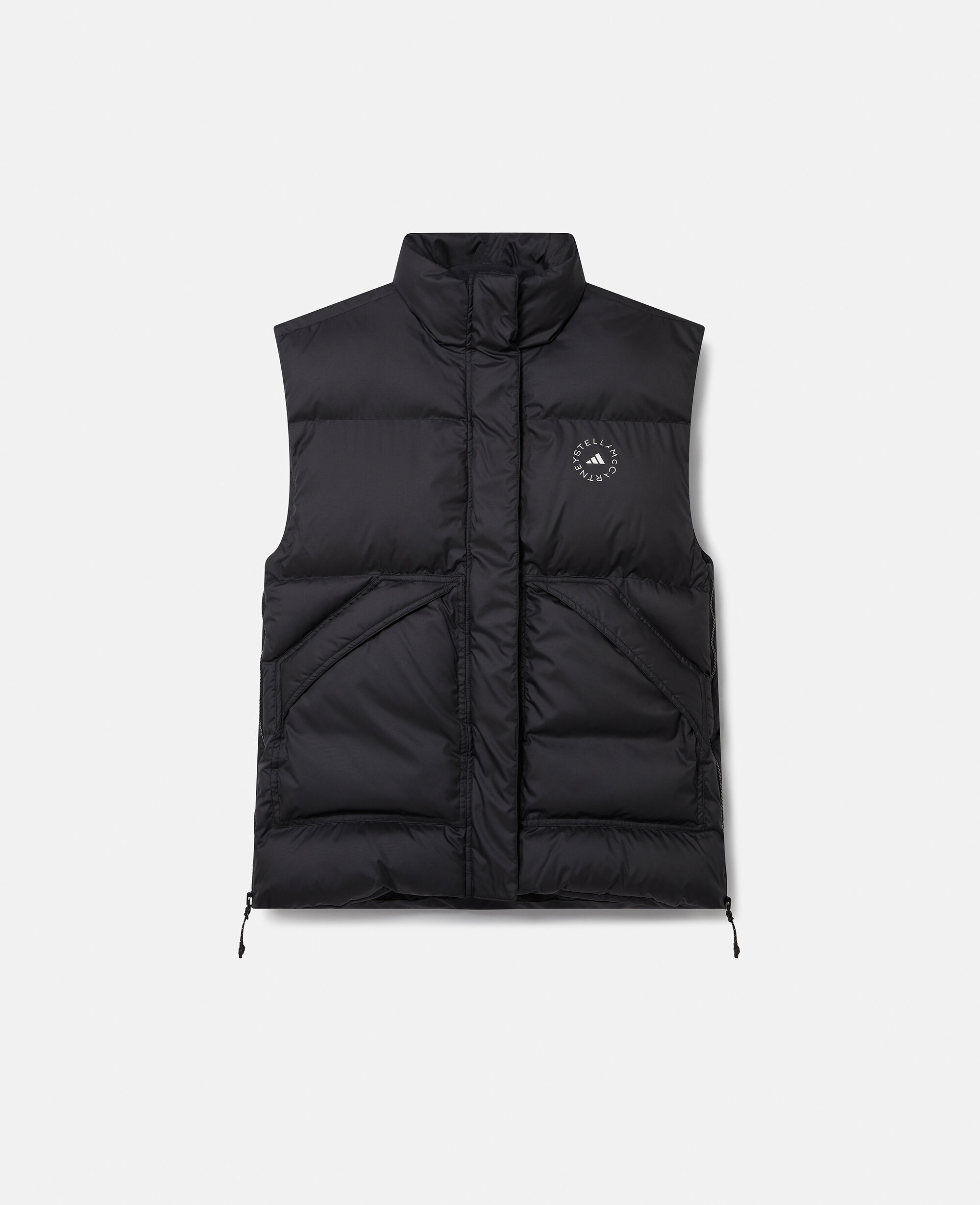 Women Black TrueNature Padded Gilet Stella McCartney GB