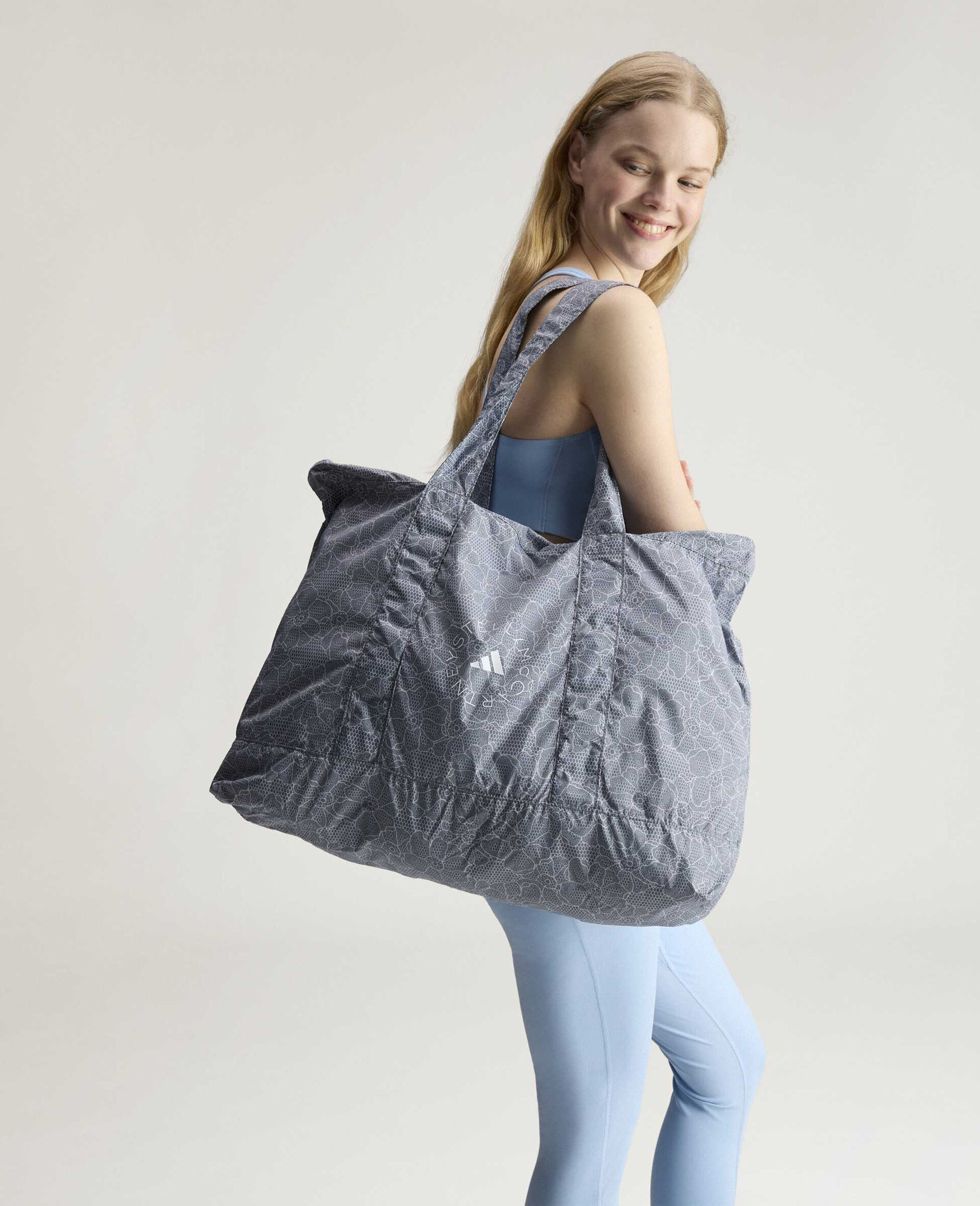 Logo Packable Tote-Black-large image number 1