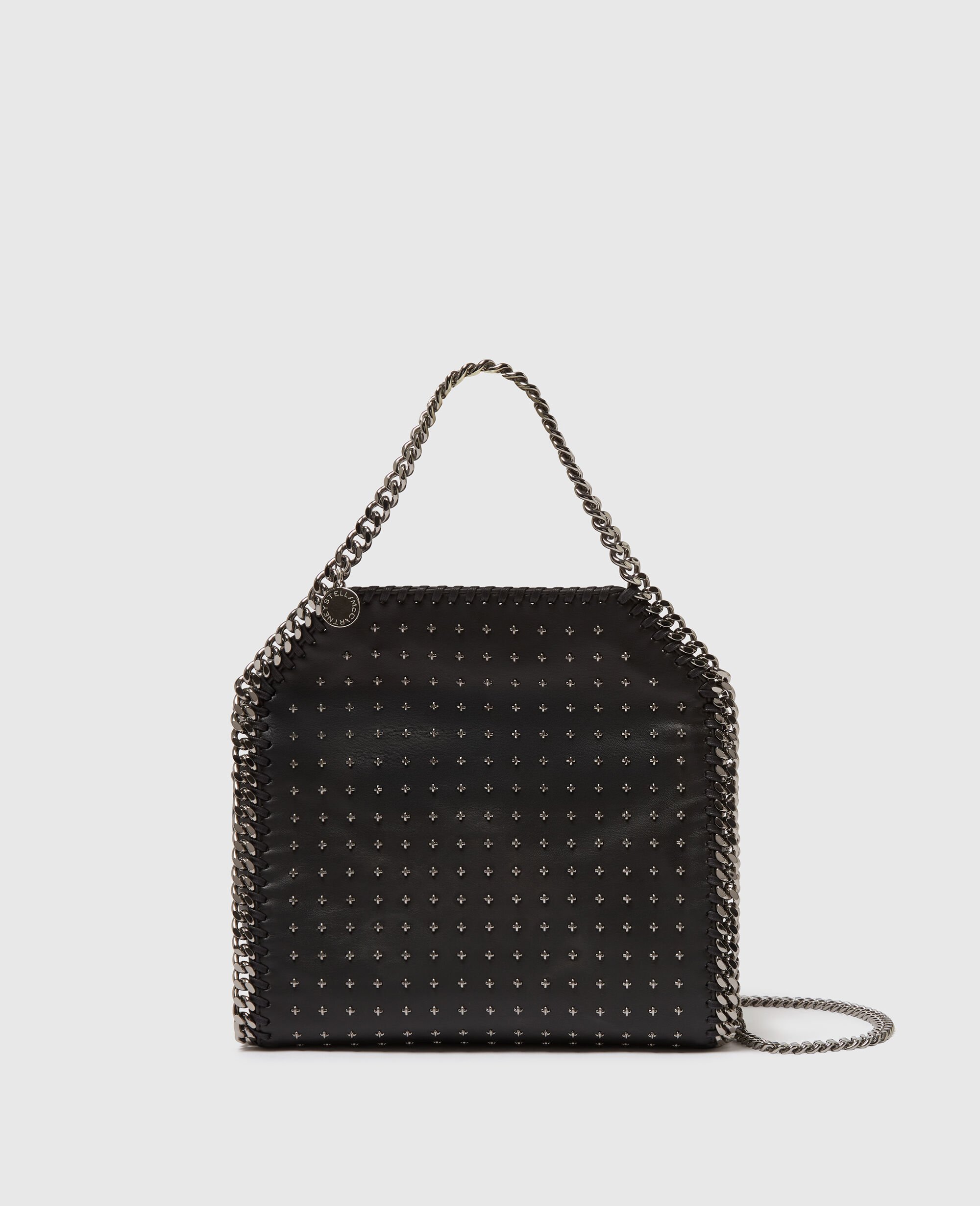 美品 ステラマッカートニー 3way ファラベラ ミニ トート スタースタッズ Women ブラック ファラベラ スタースタッズ ミニ トートバッグ
