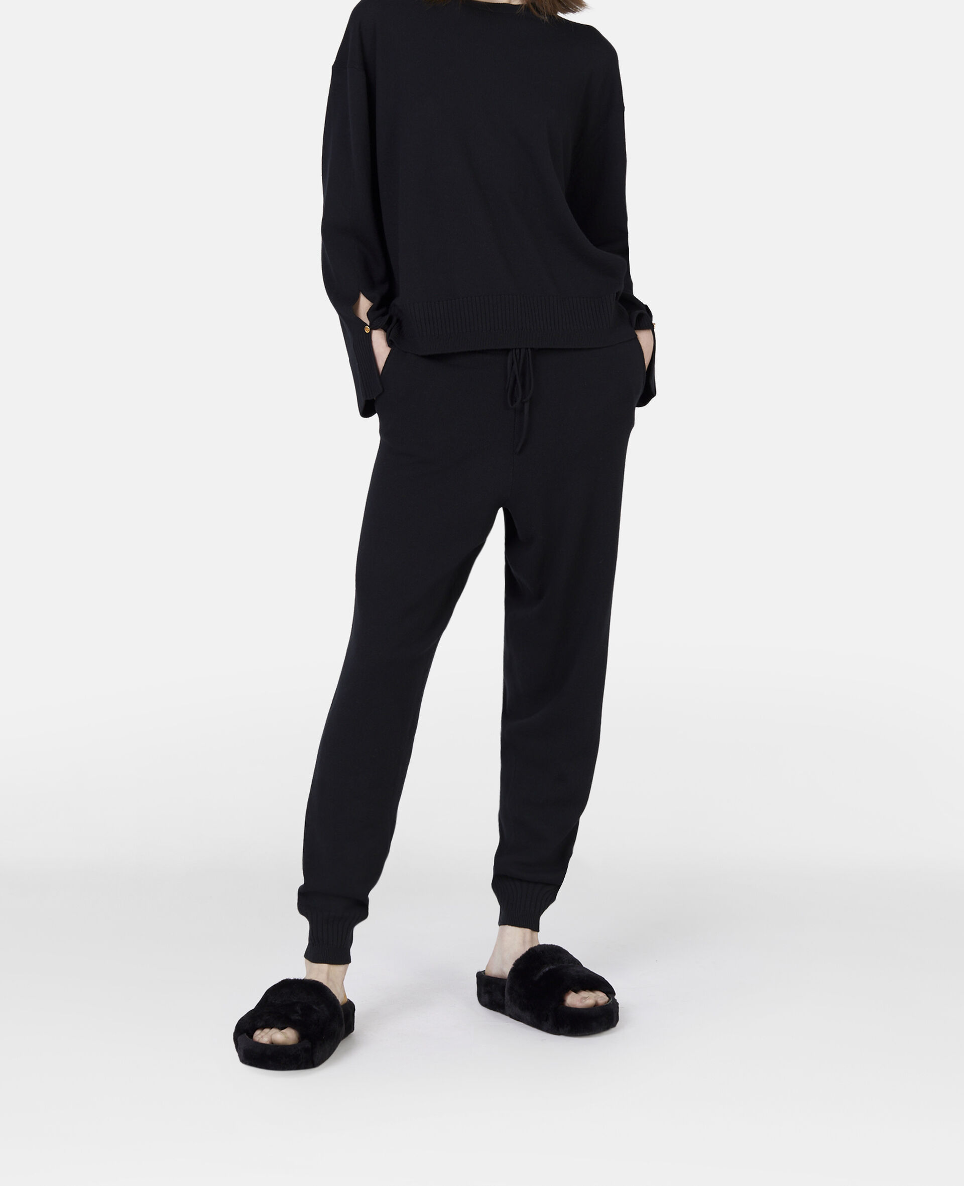 Stella Iconics Split Cuff Jumper-Black-model