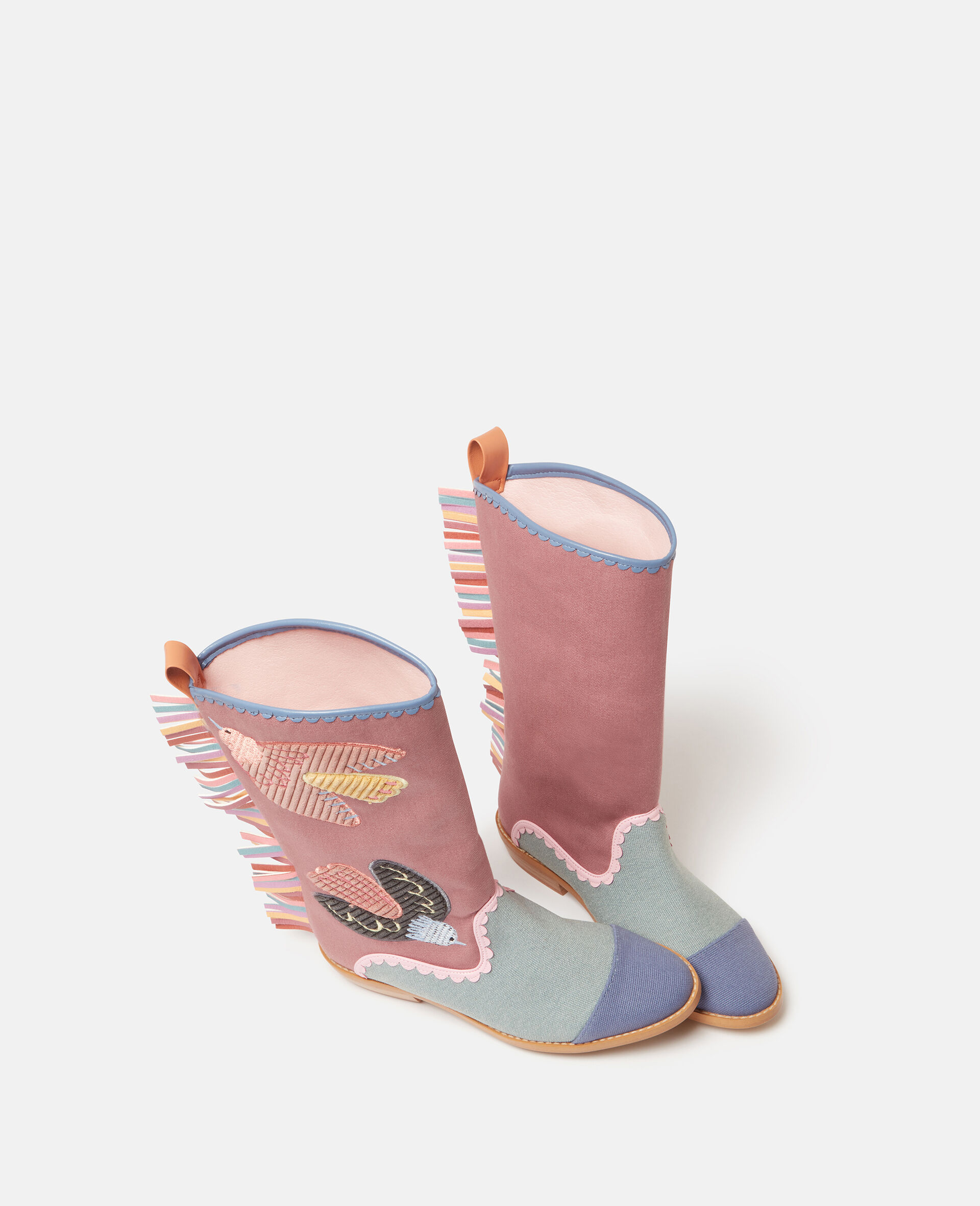 Dove Embroidered Western Boots-Multicolour-large image number 3