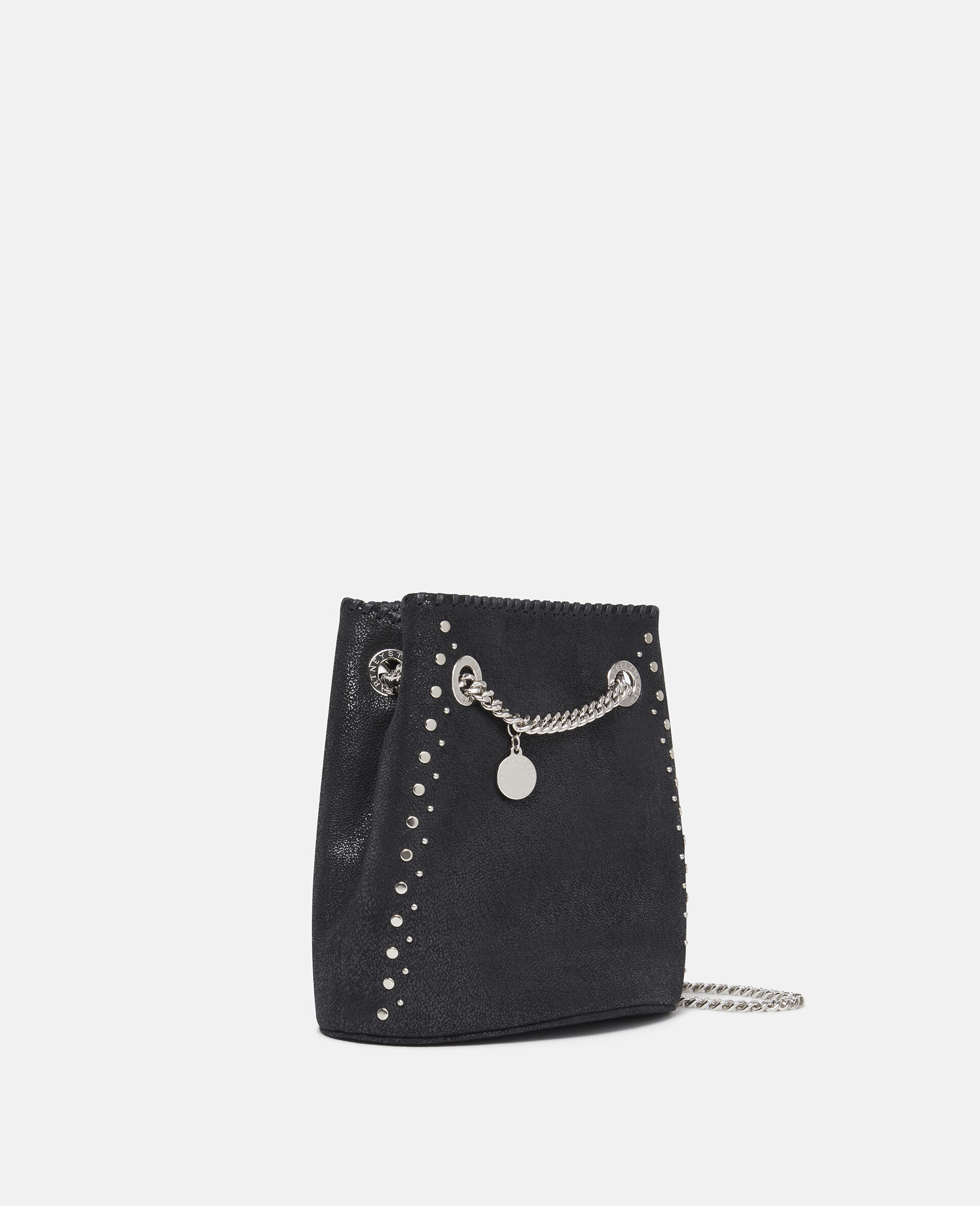 Falabella Studded Bucket Bag-Black-large image number 2