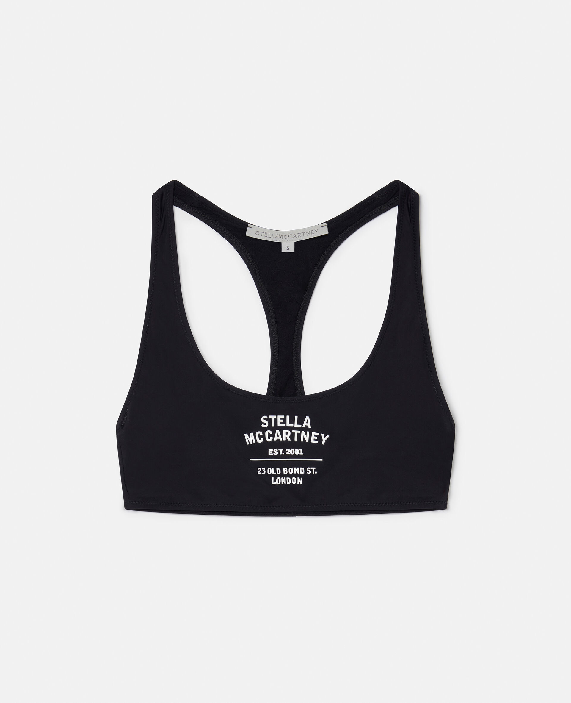 Old Bond Steet 3D Logo Sports Bra-Black-large image number 0