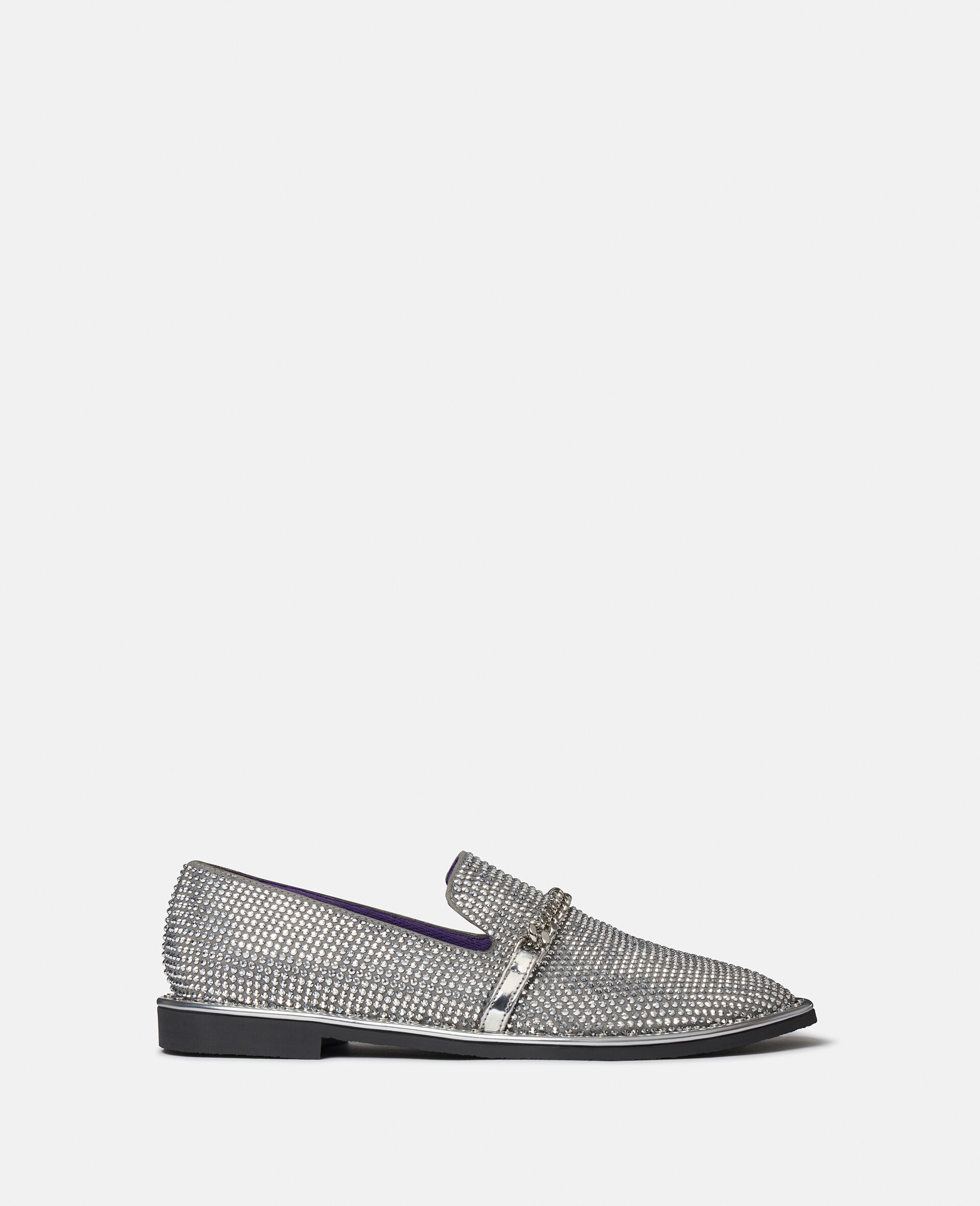Falabella Crystal Loafers-Silver-large image number 0