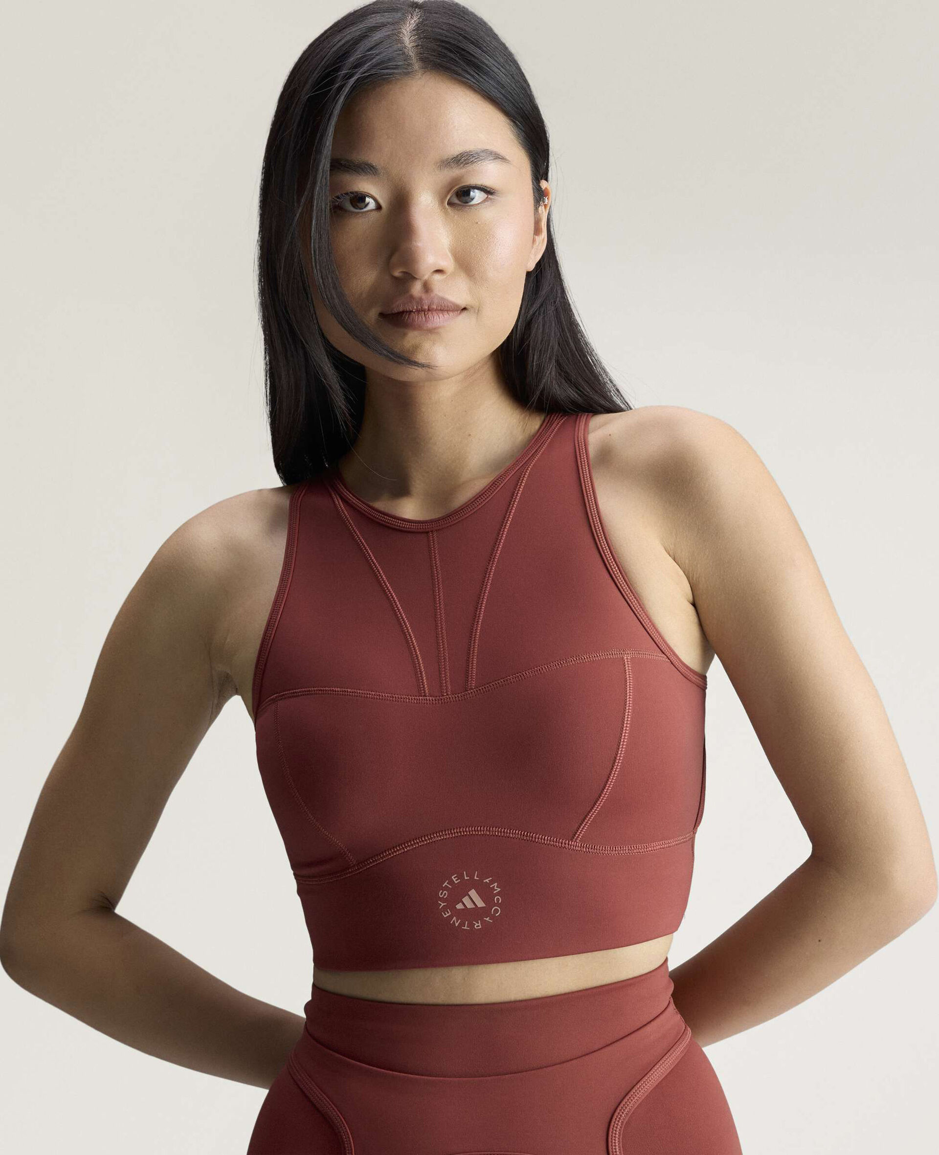 TrueStrength Sleeveless Yoga Crop Top-Red-large image number 2