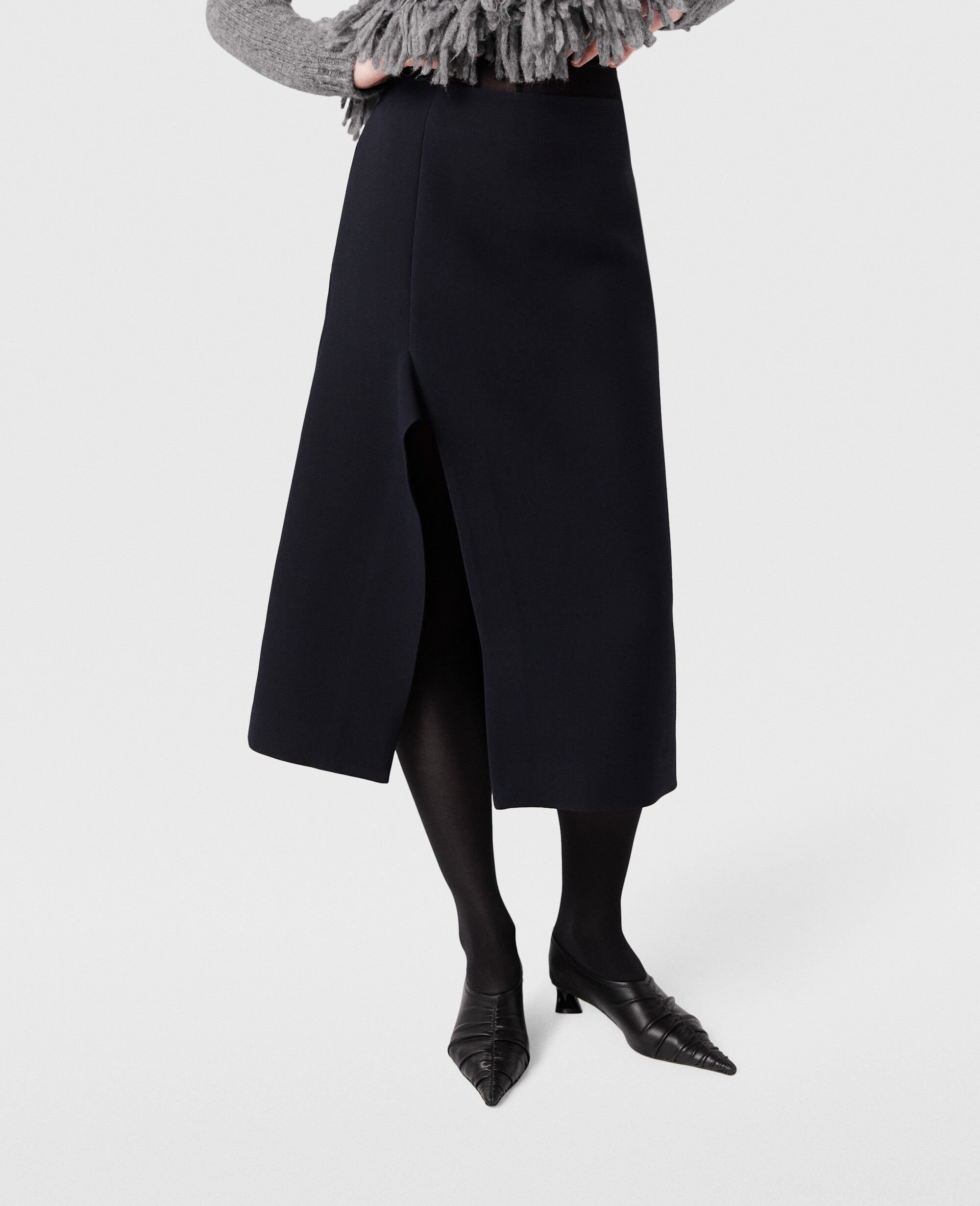 Kick flare black skirt clearance