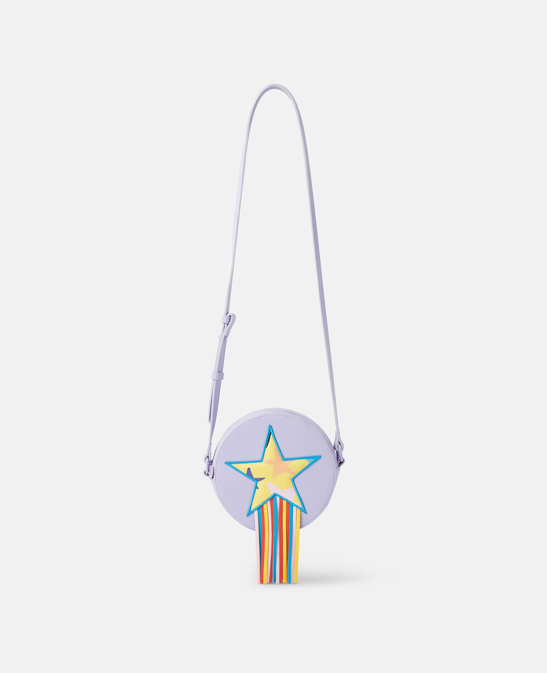 Star Graphic Fringe Crossbody Bag-Purple-large image number 0