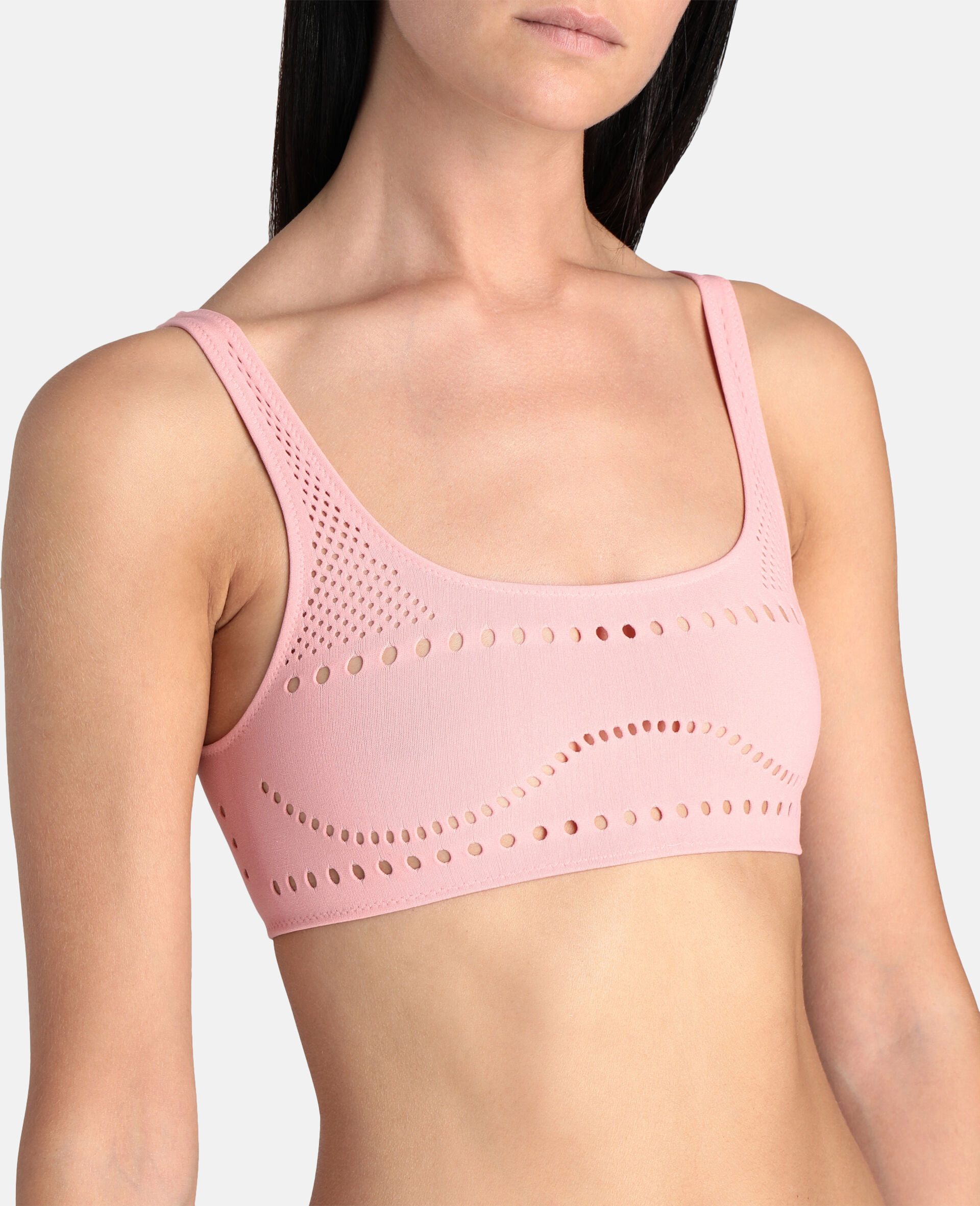 Stellawear Crop Bra-Pink-large image number 4