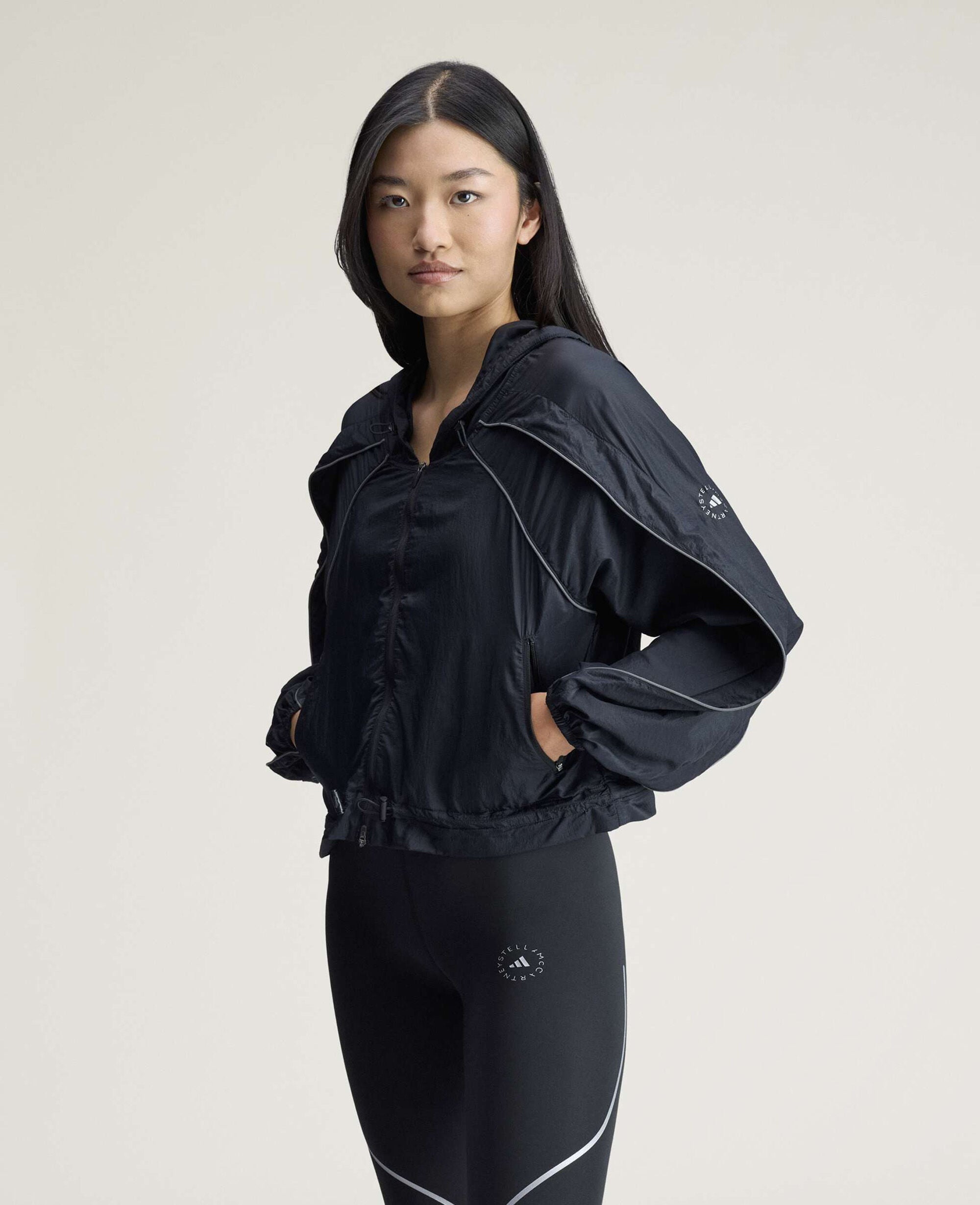 稀少【アディダス×ステラマッカートニー】トレーニング ジャケット XS 黒 adidas by Stella McCartney アディダス バイ ステラマッカートニー