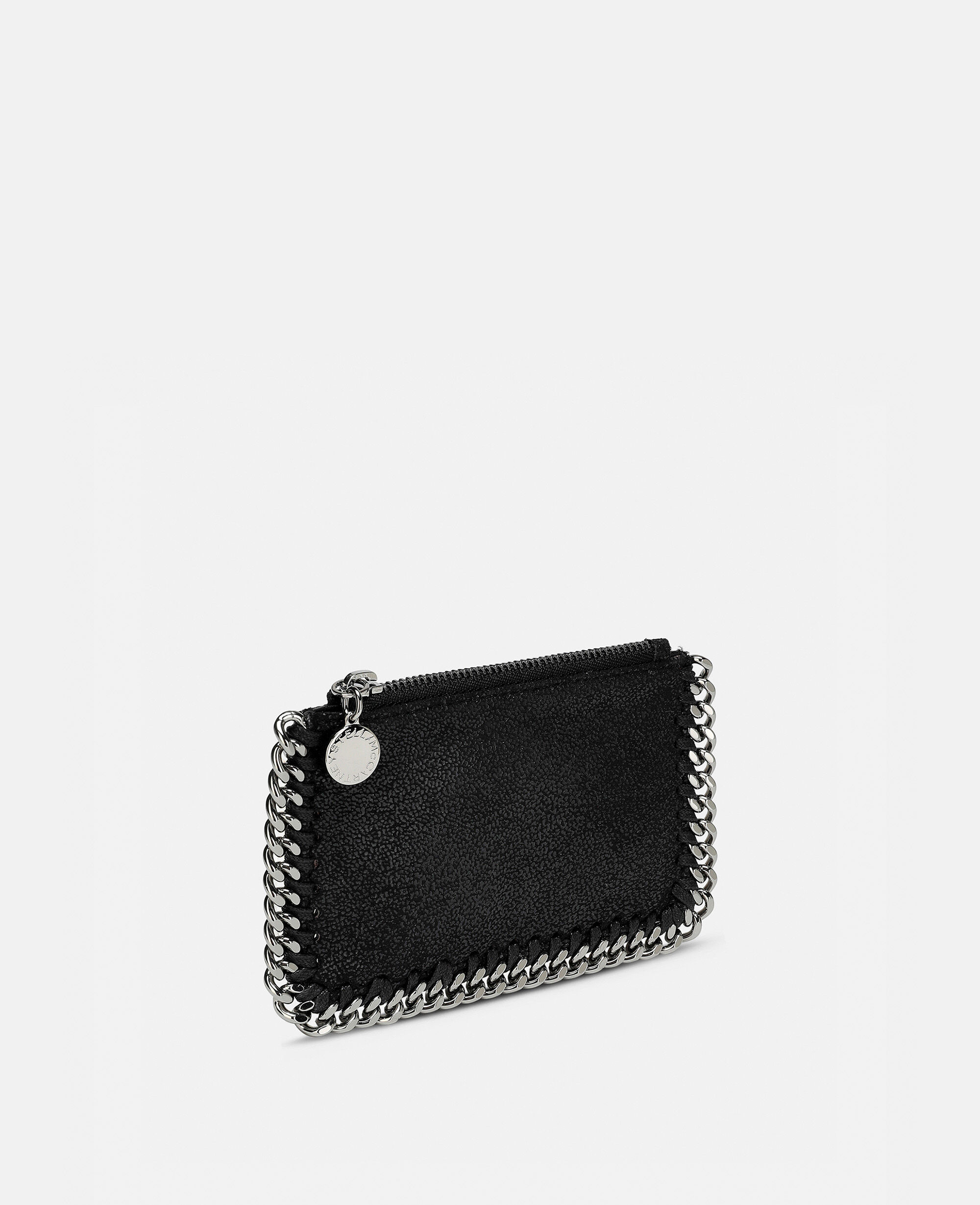 Women Black Falabella zipper Cardholder | Stella McCartney US