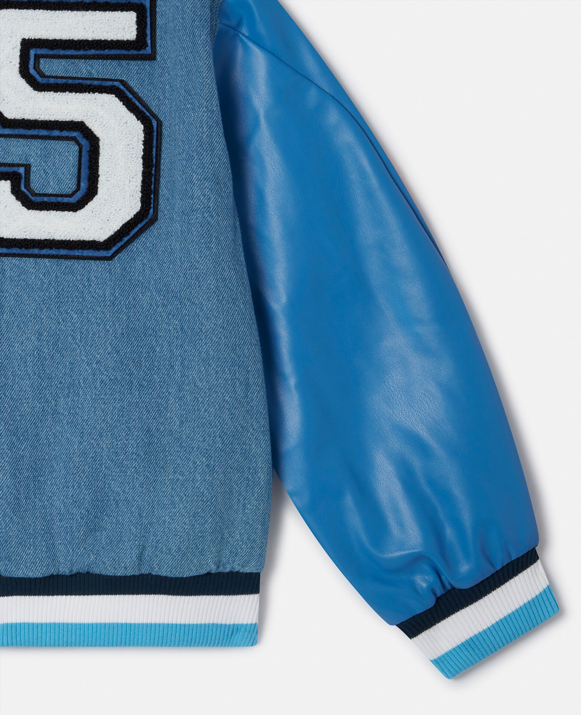 Brand Initials Embroidered Varsity Bomber Jacket-Multicoloured-large image number 3