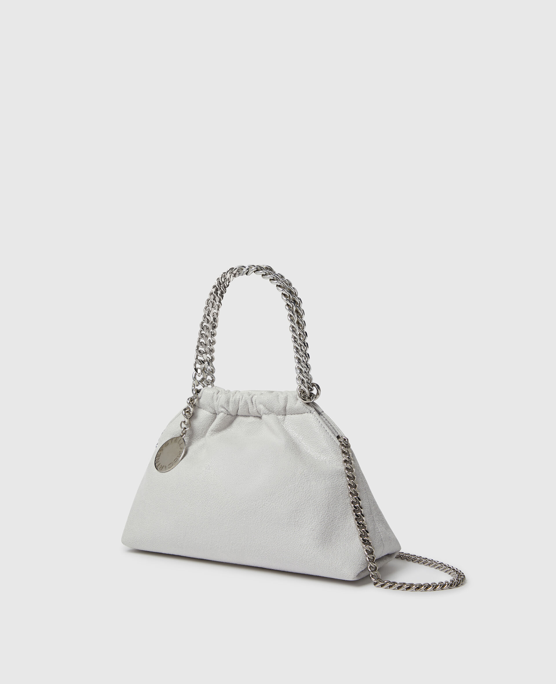 Falabella Mini Drawstring Bag with Airlite Chain-灰色-medium