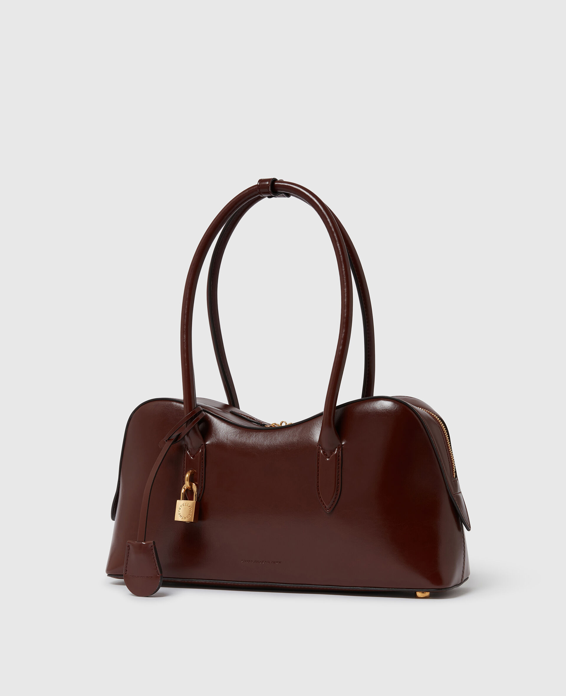 Stella Ryder Patent Shoulder Bag-Brown-large image number 2