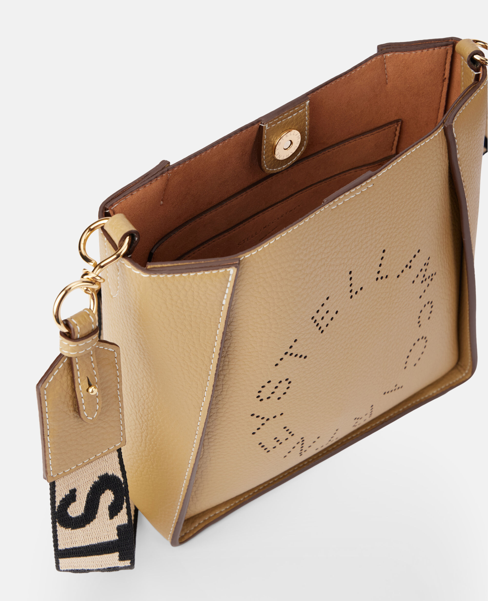 Women Black Logo Square Crossbody Bag | Stella McCartney US