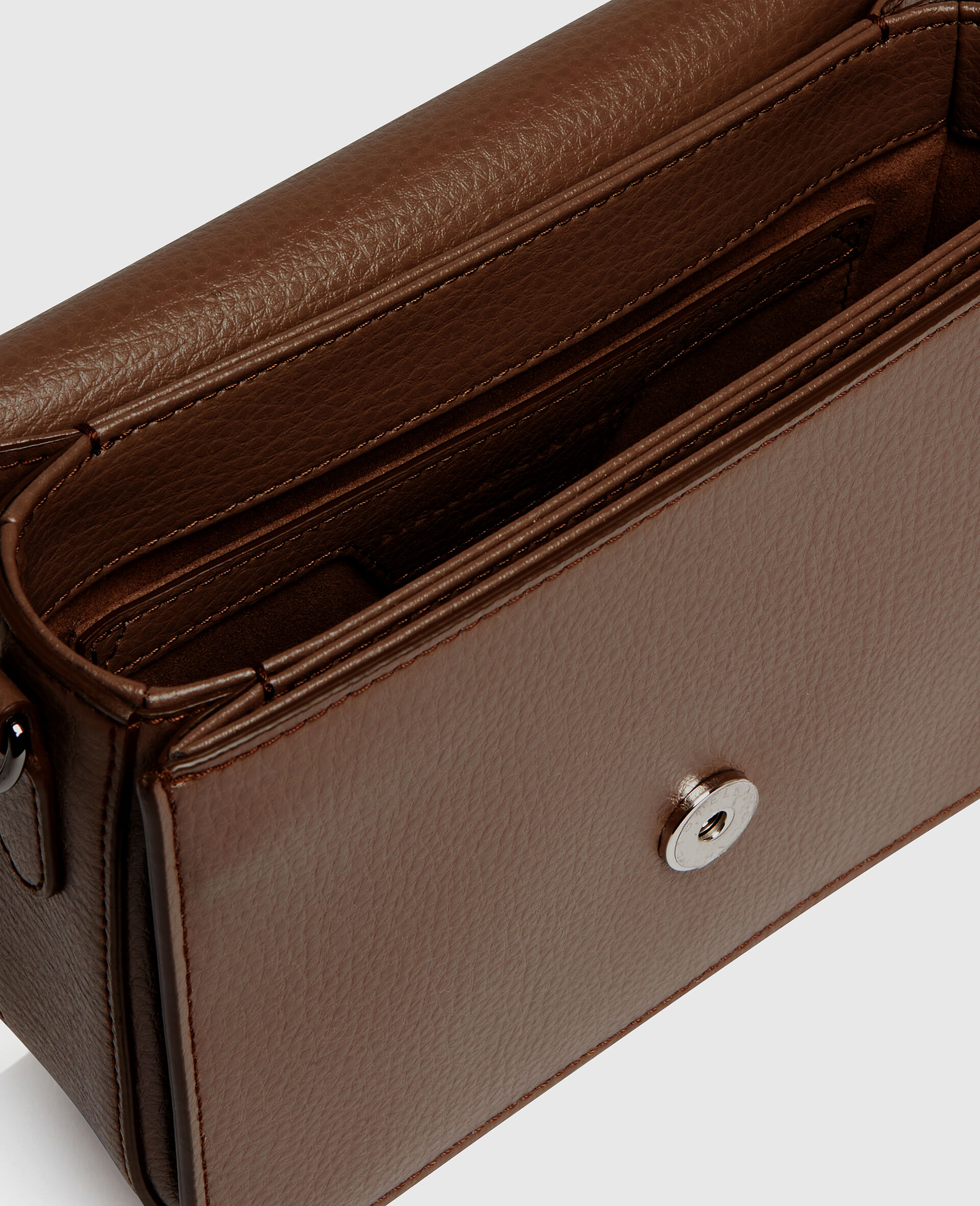 Logo Messenger Crossbody Bag-Grey-large image number 3