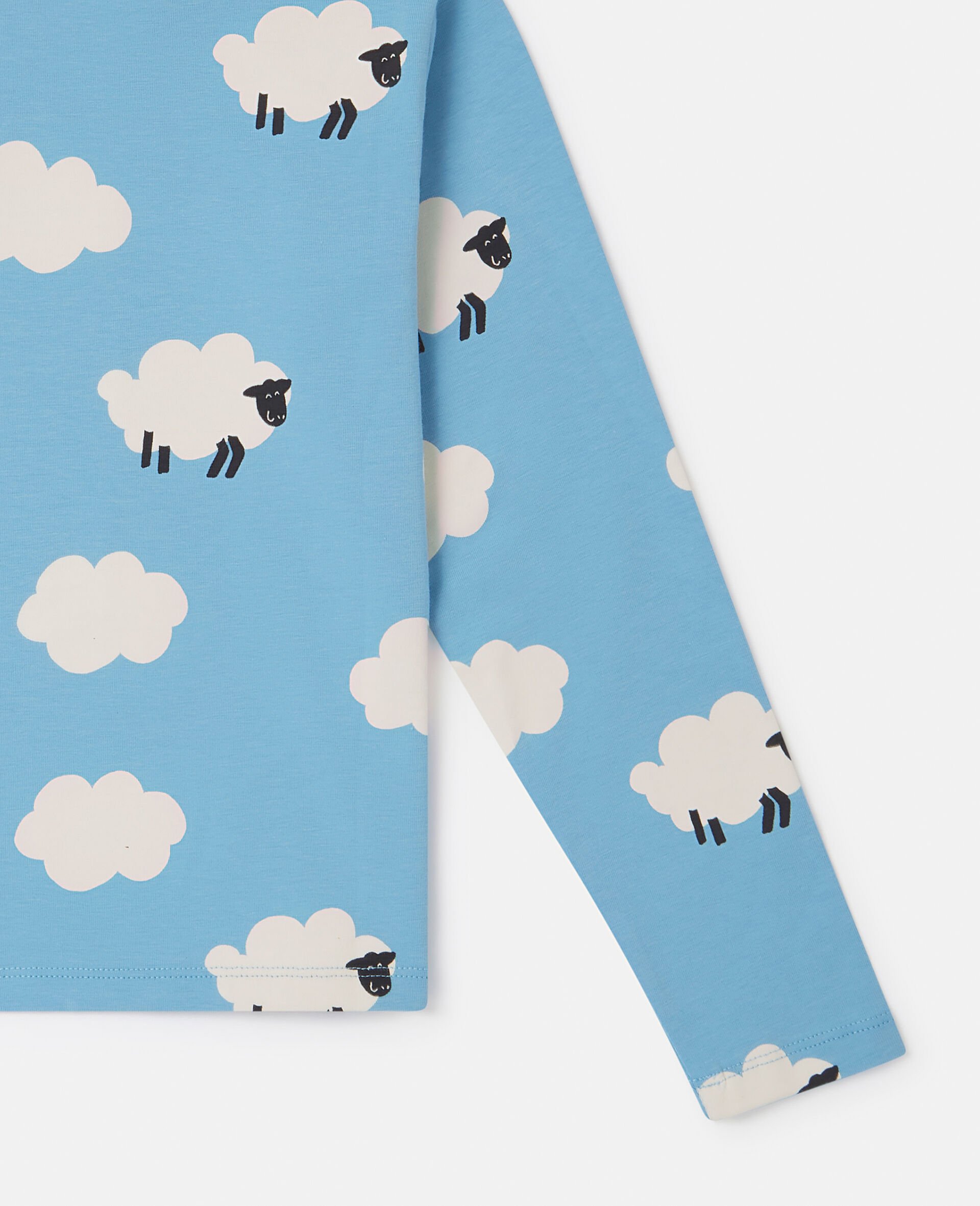 Sheep Pattern Turtleneck Top -Blue-large Sheep Pattern Turtleneck Top -Blue-large image number 3