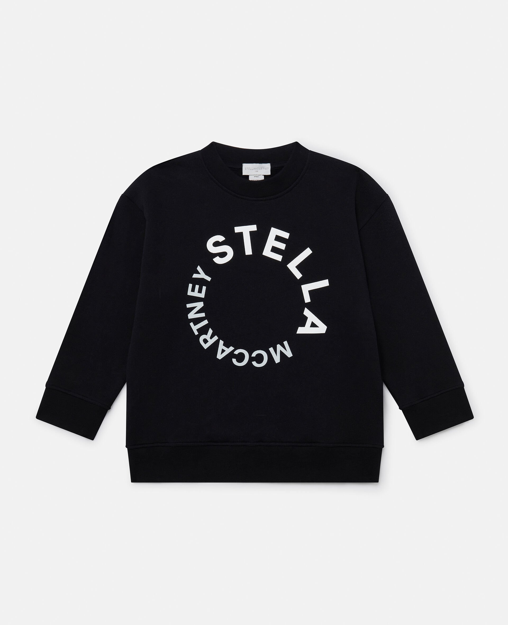Logo Graphic Long-Sleeve Sweatshirt-Black-large image number 0