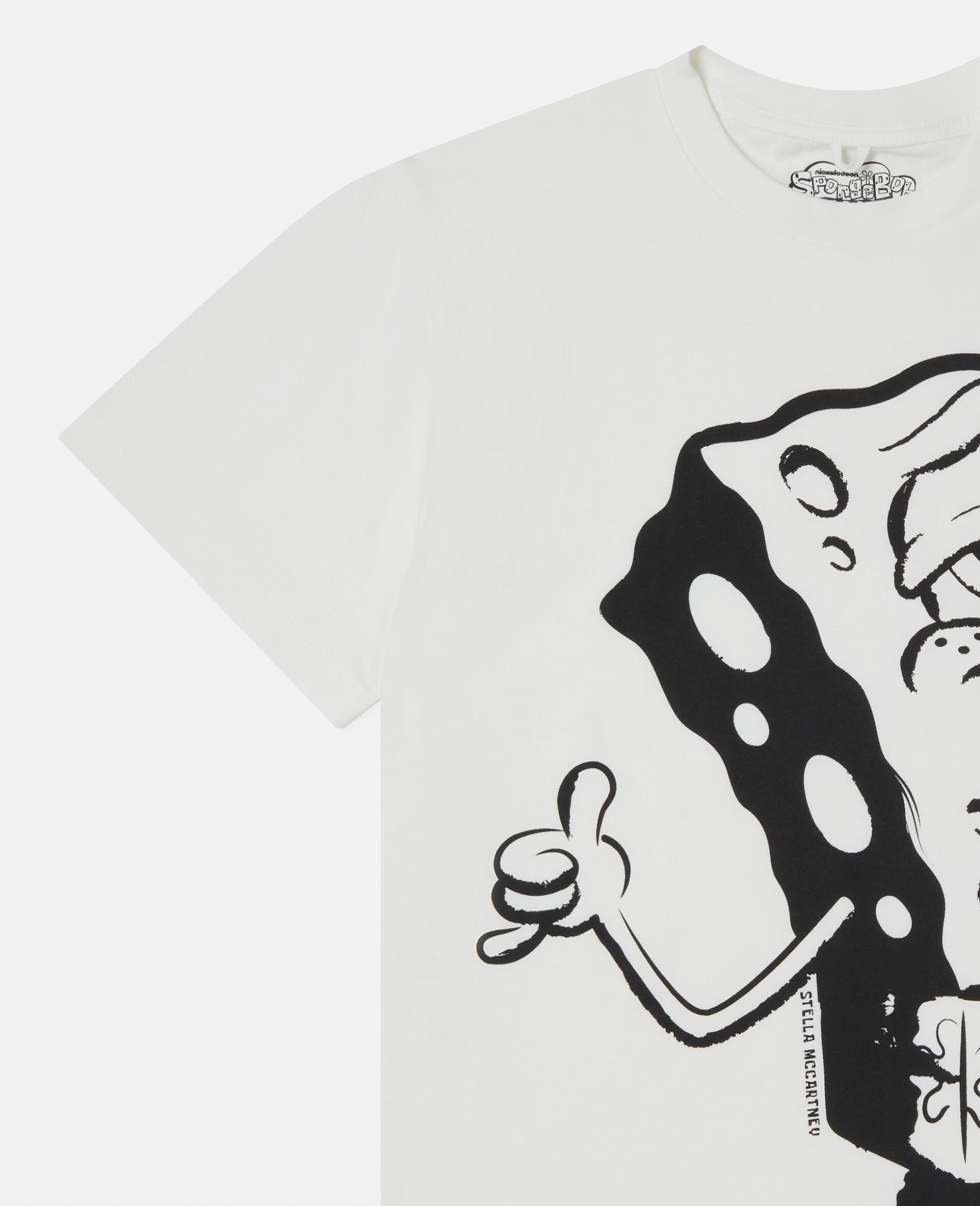 海绵宝宝图案T恤 -Cream-large image number 1