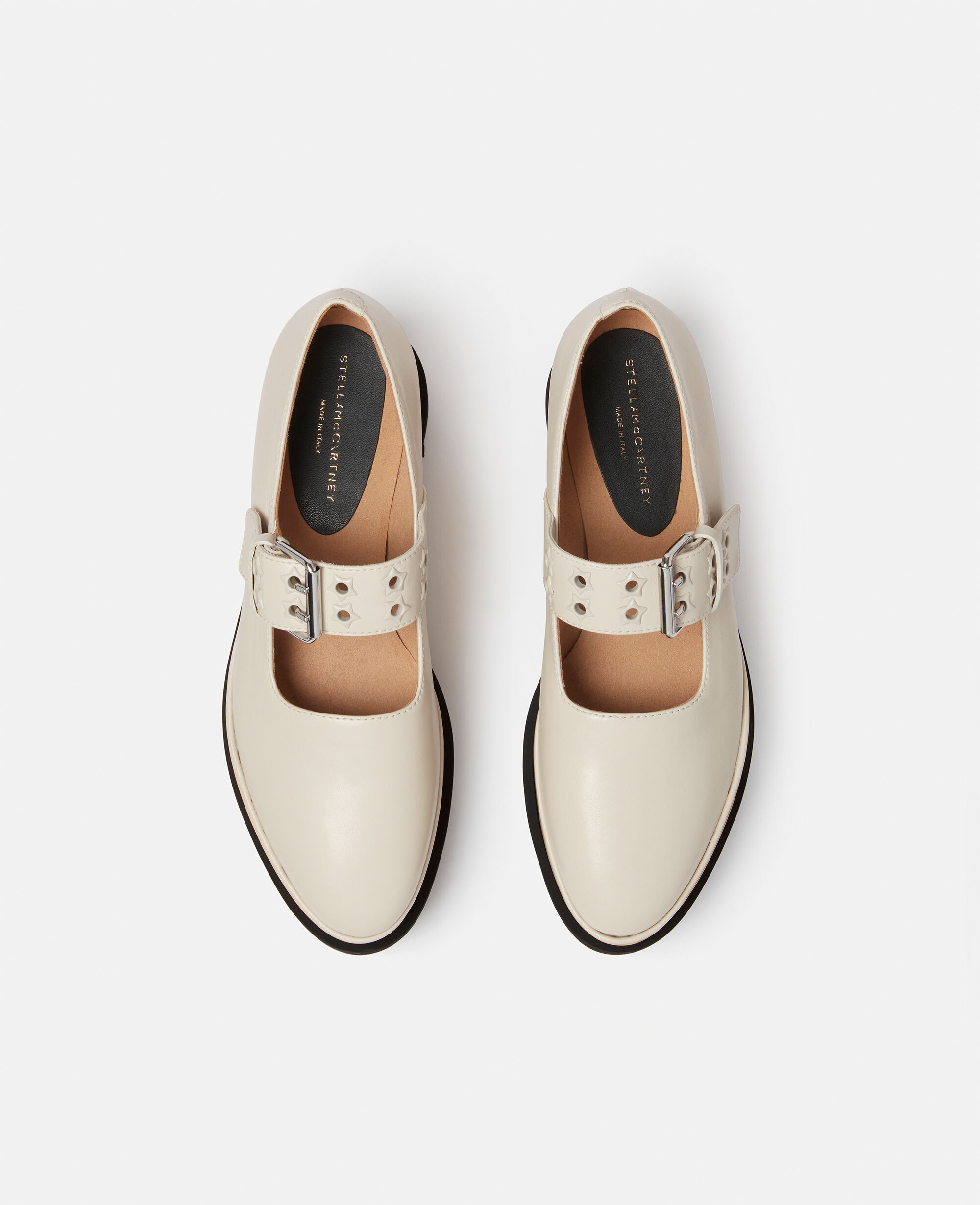 Women Stone white Elyse Star-Studded Mary Janes | Stella McCartney US