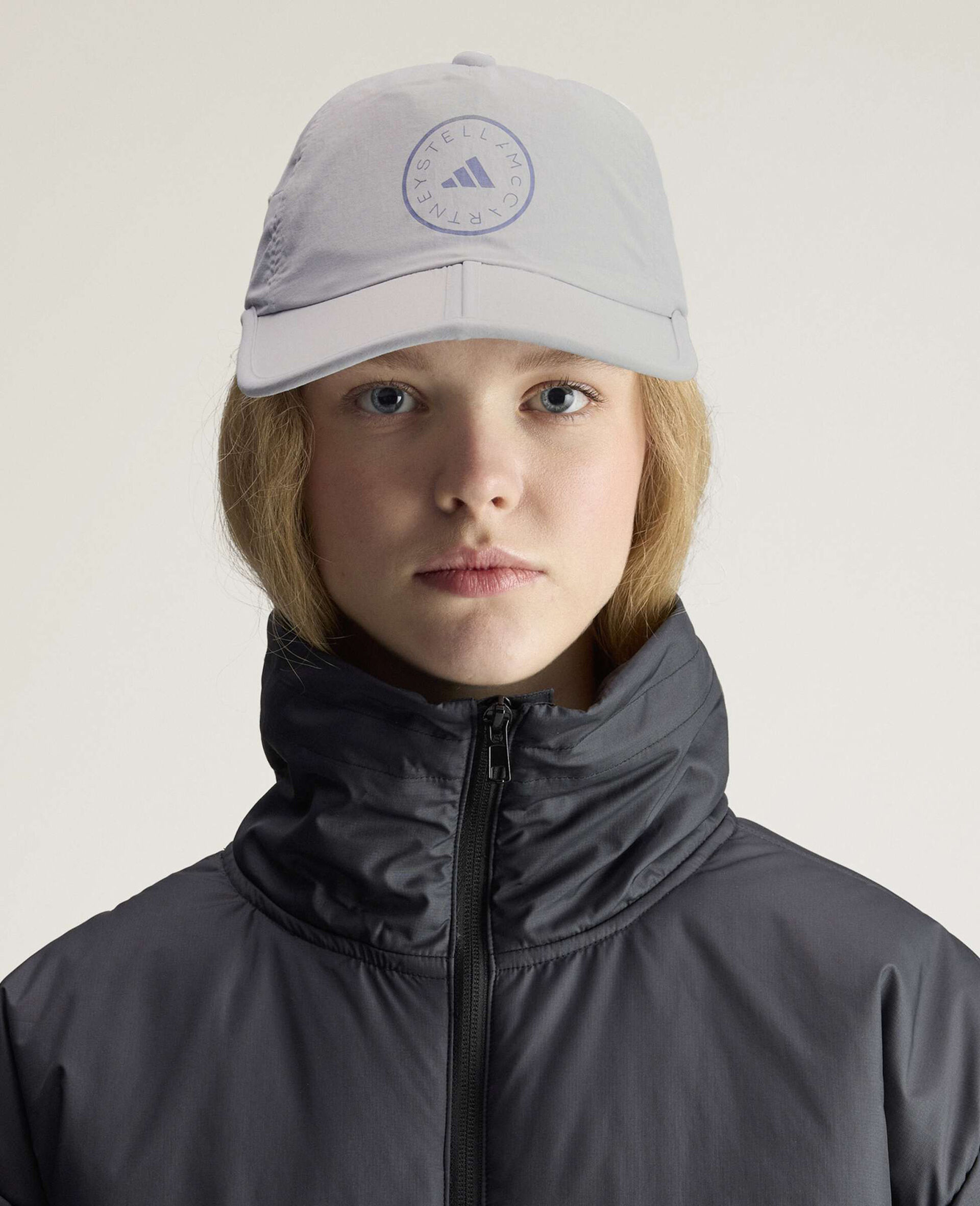 Logo Run Cap-Grey-medium