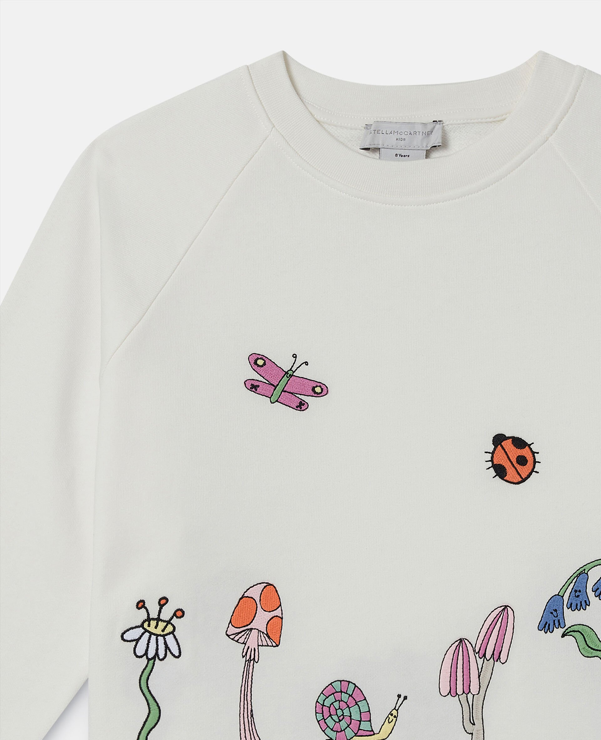 Woodland  Friends Cropped Jumper-White-large image number 1