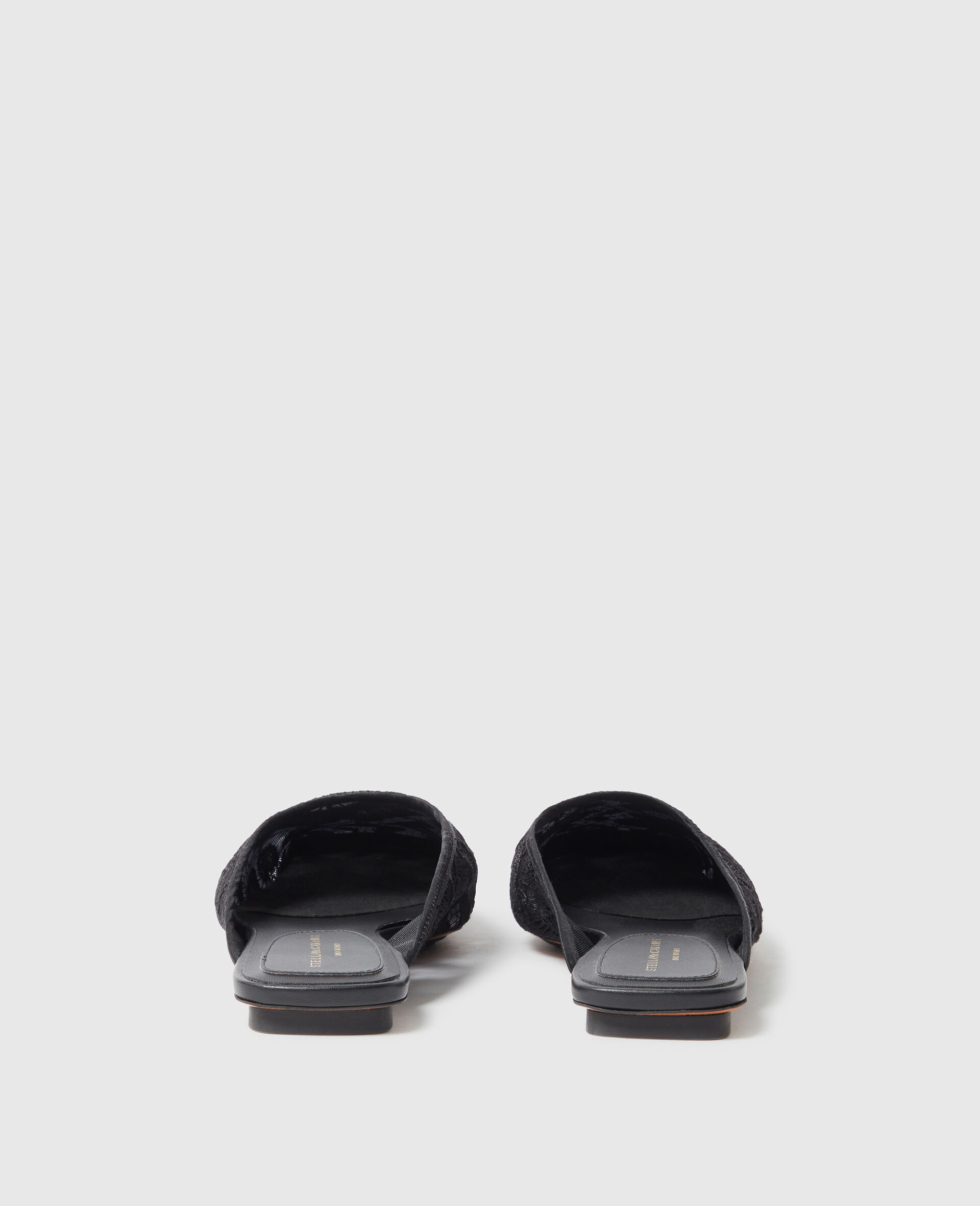 Square-Toe Lace   Backless Mules-Black-large image number 2