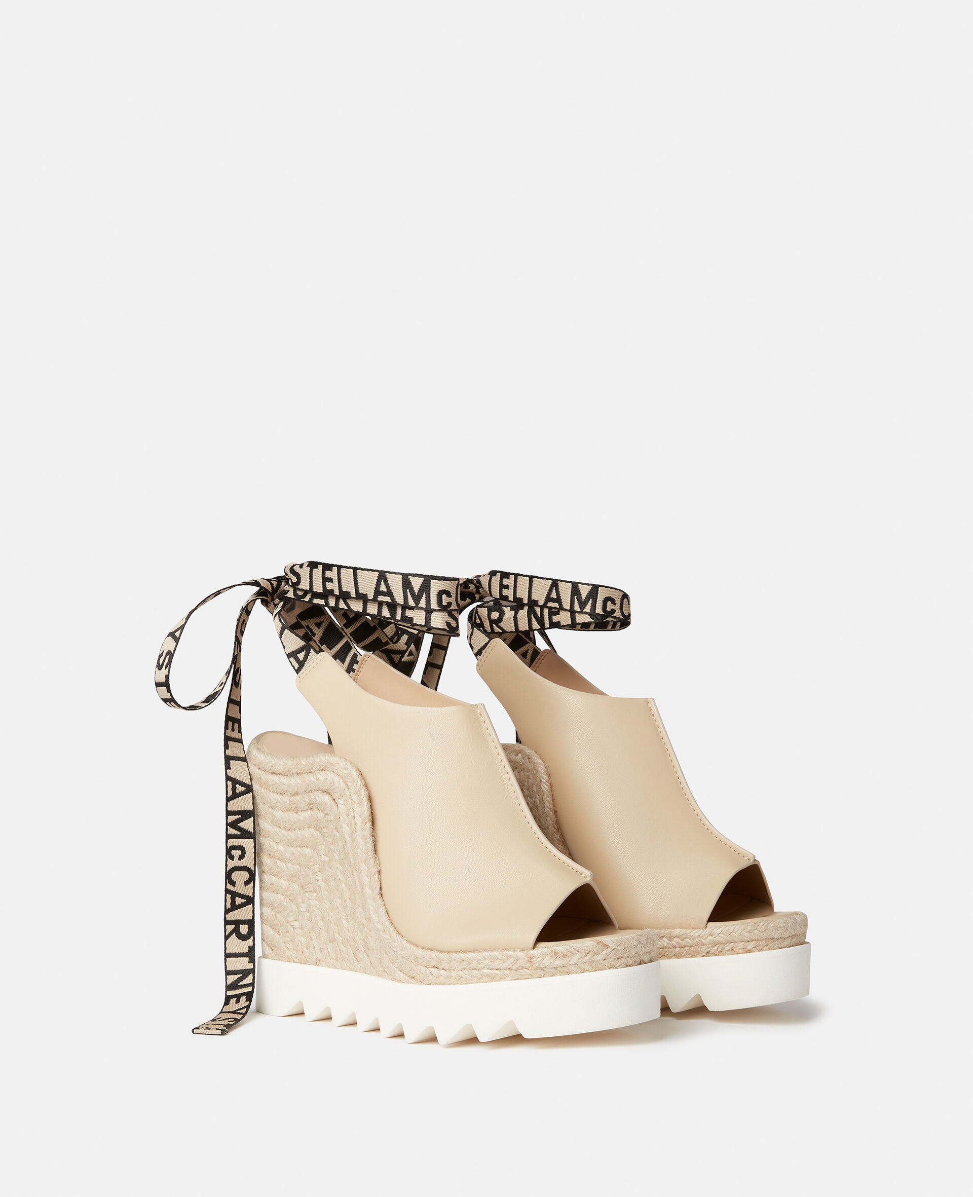 Gaia Alter Mat Peeptoe Wedge Espadrilles-Black-large image number 3