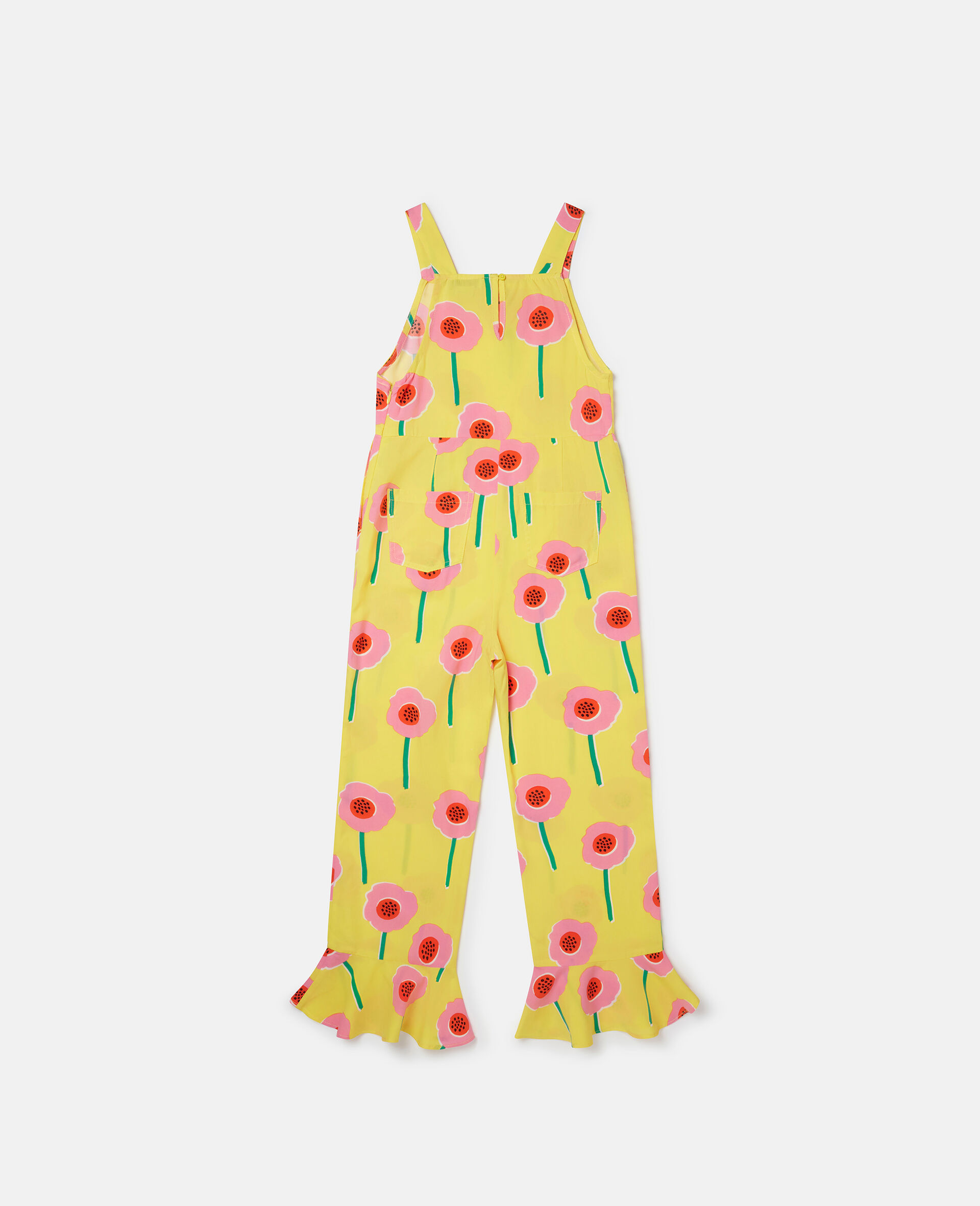 Flower Print Flared Jumpsuit-Multicoloured-large image number 2
