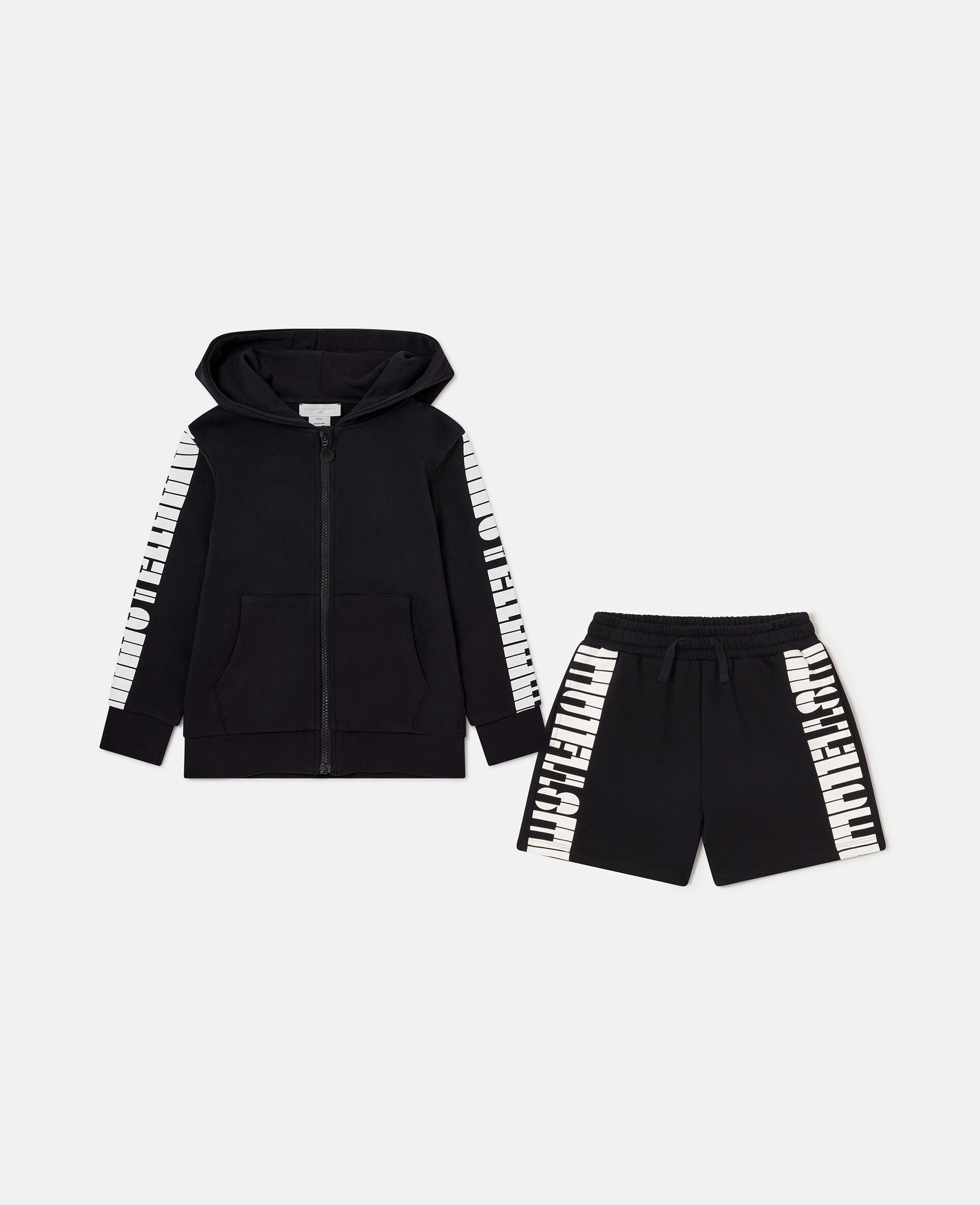 Logo Tape Tracksuit Set-Black-large image number 0