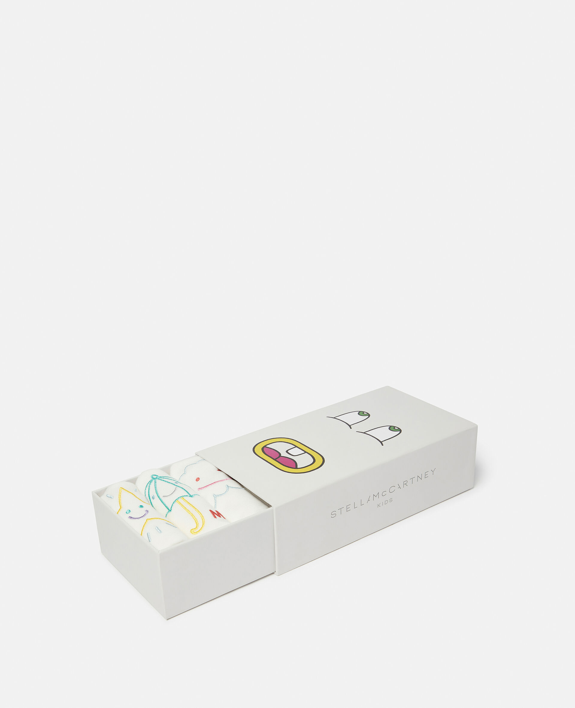 버니 프린트 턱받이 세트-그레이-large image number 3