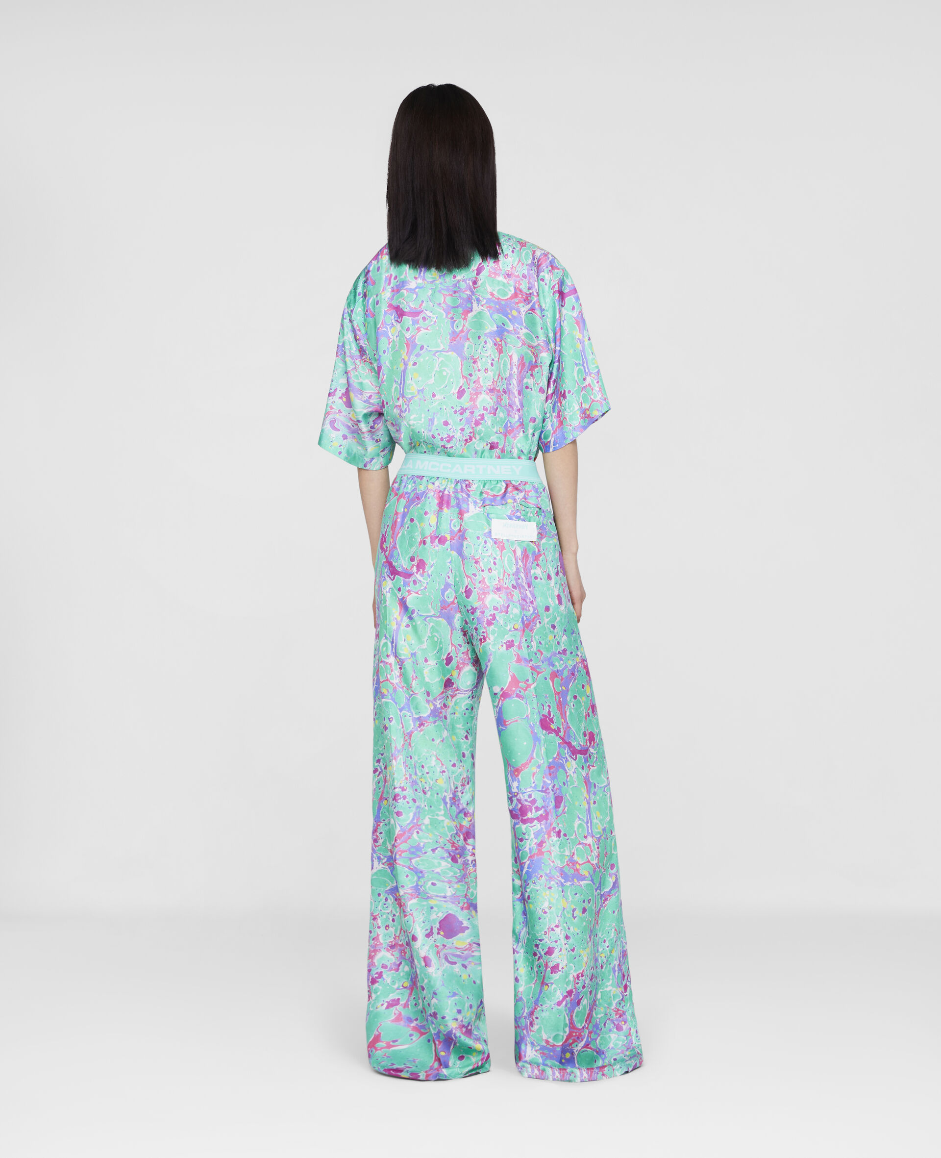 Myfawnwy Printed Silk pants-Multicolour-large image number 2