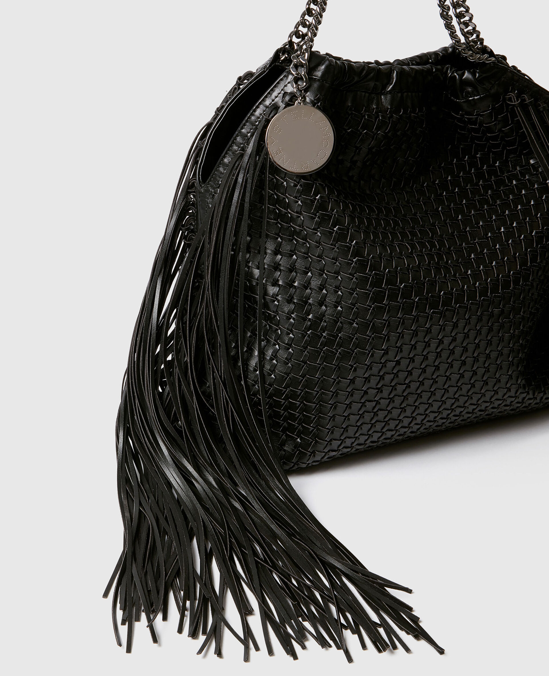 Falabella Medium Drawstring Tote Bag-Black-large image number 5