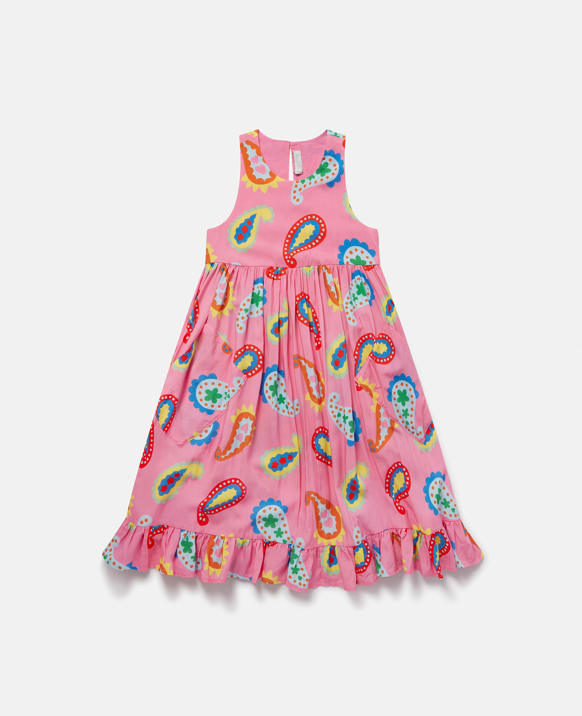 Paisley Print Tank Dress-Pink-large image number 0