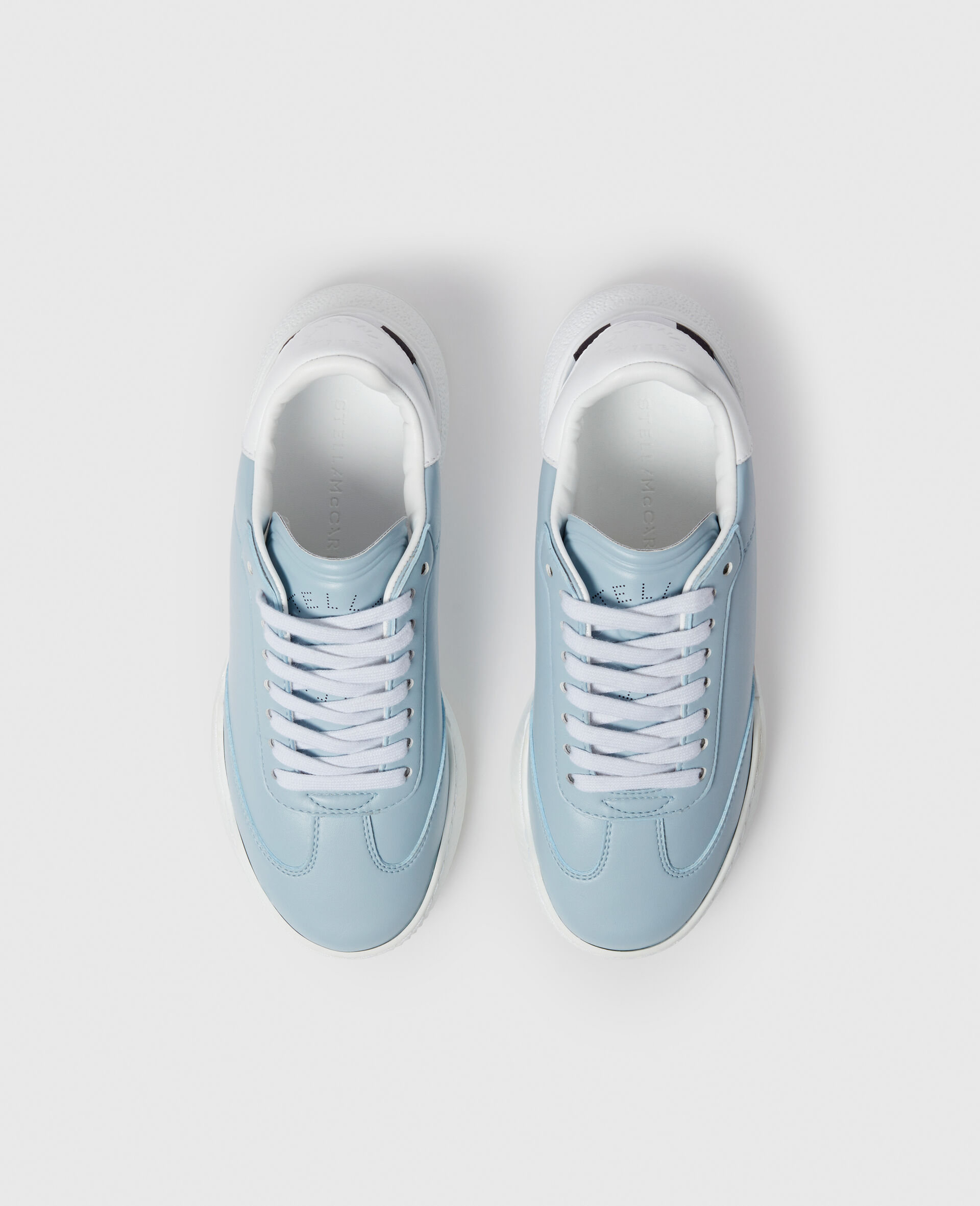 Loop Lace-Up Sneakers-Blue-large image number 3