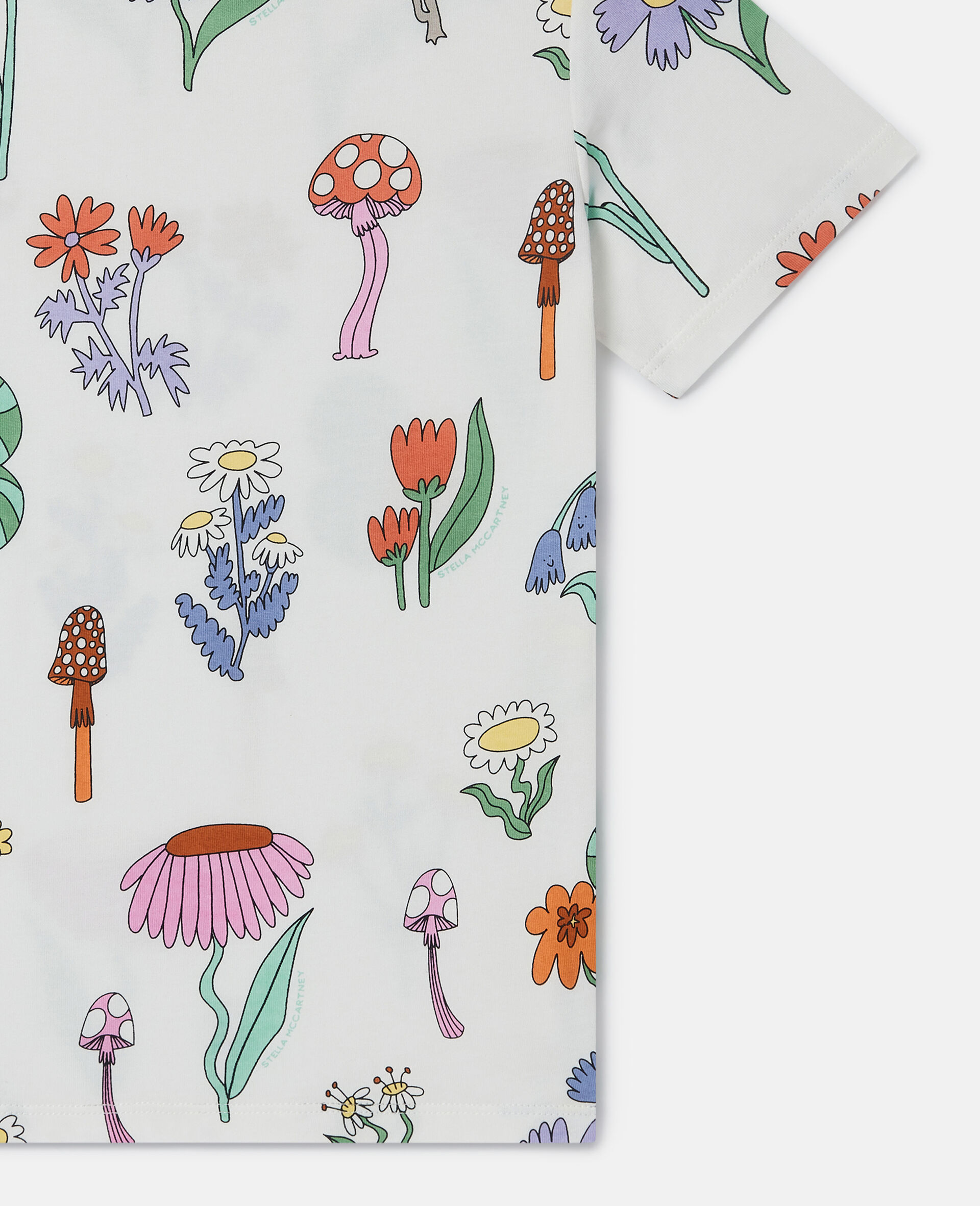 Woodland Print Crewneck T-Shirt-White-large image number 3