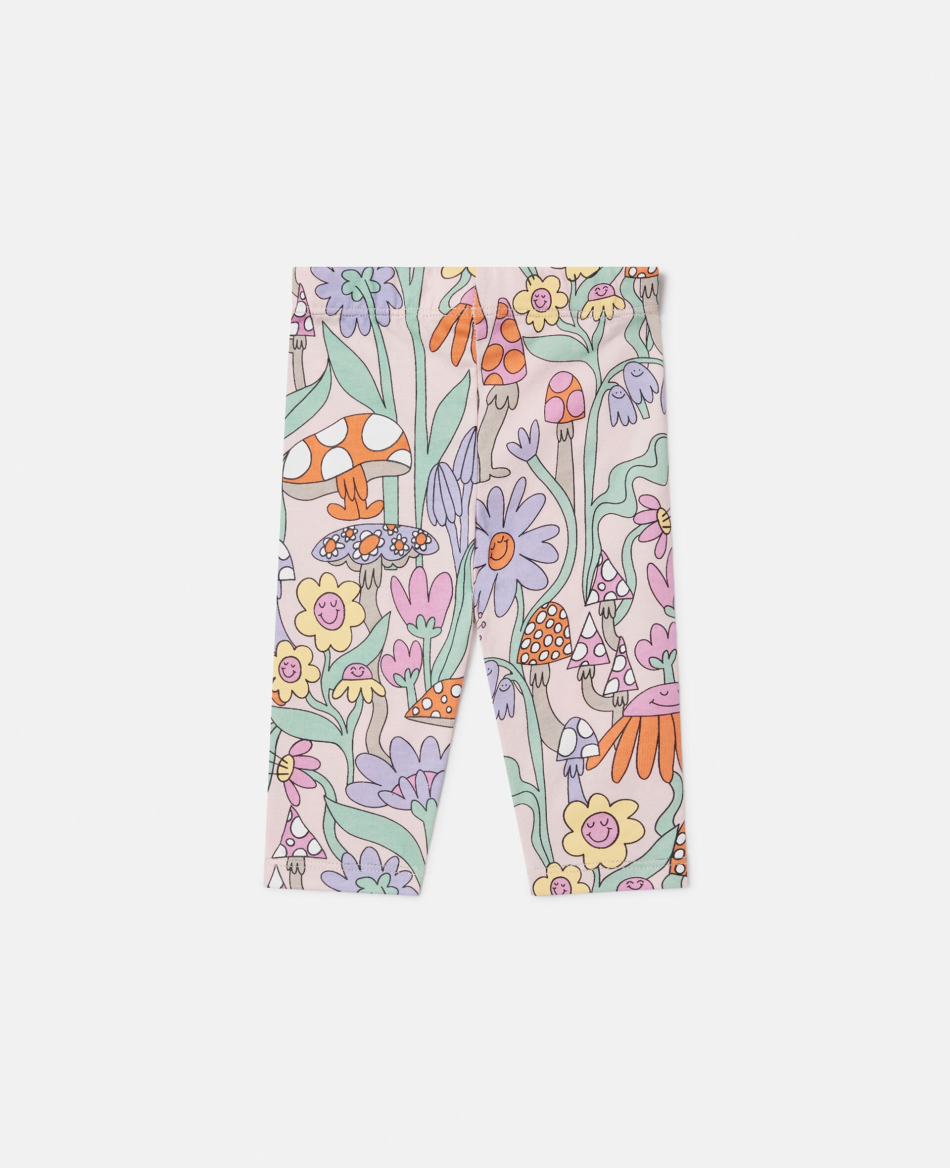 Woodland Print  Elasticated Leggings-Pink-large Woodland Print  Elasticated Leggings-Pink-large image number 2