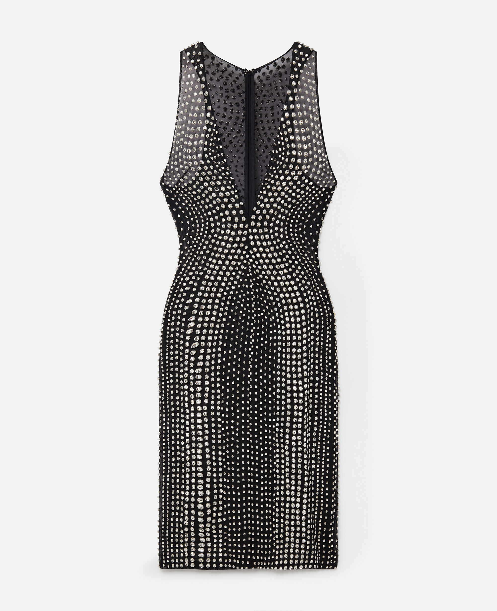 Women Midnight black Crystal Embellished Midi Dress Stella McCartney GB