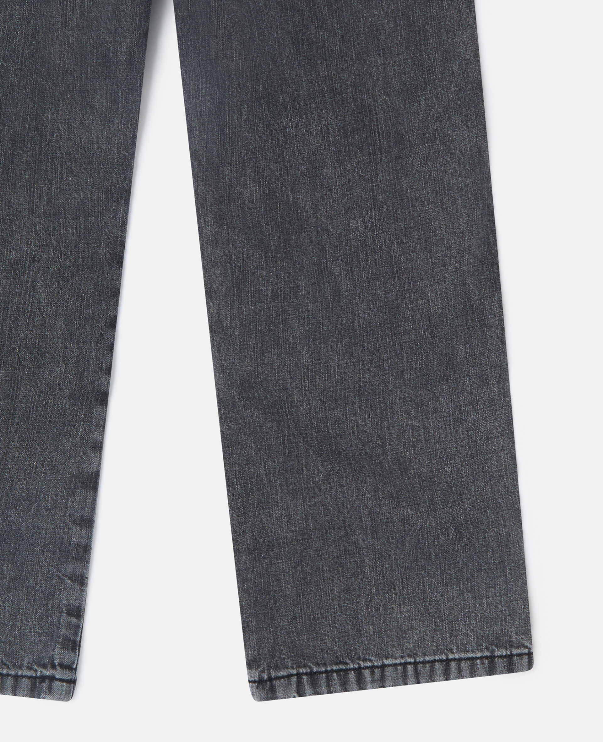 Contrast Panel Straight-Leg Denim Jeans-Black-large Contrast Panel Straight-Leg Denim Jeans-Black-large image number 3