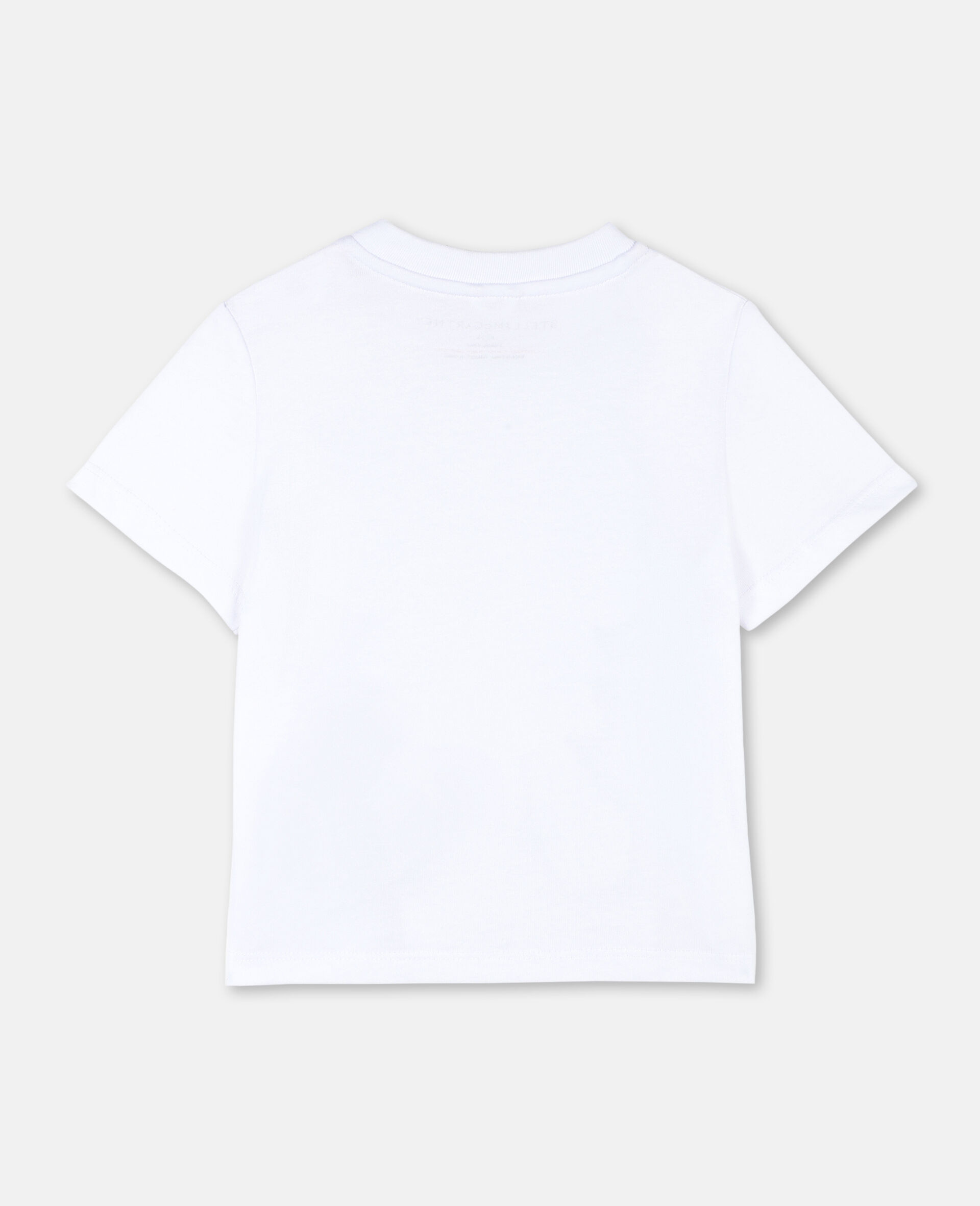 Trompe-L'Oeil Pirate Cotton T-shirt -White-large image number 3