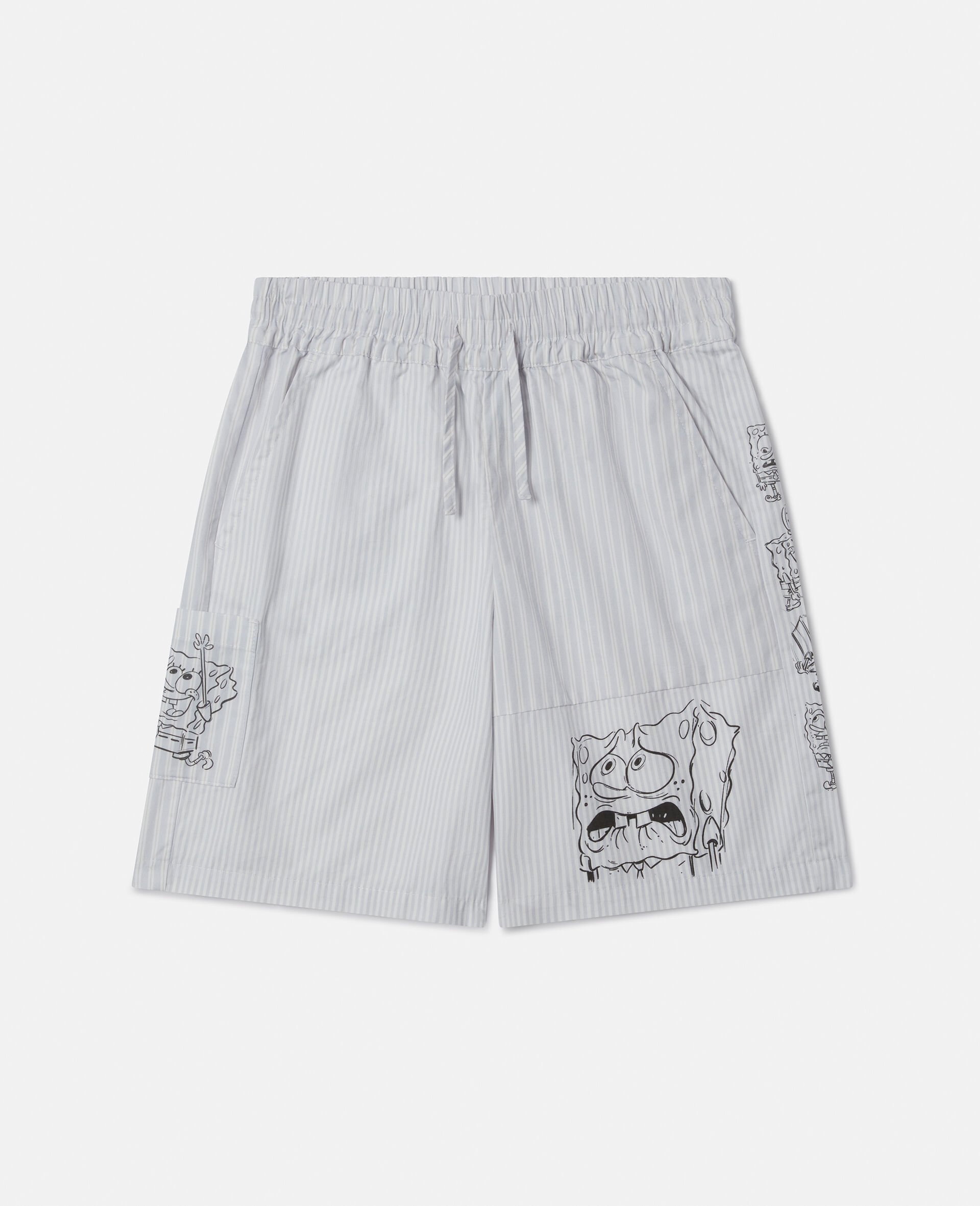 SpongeBob Graphic Shorts-Cream-medium