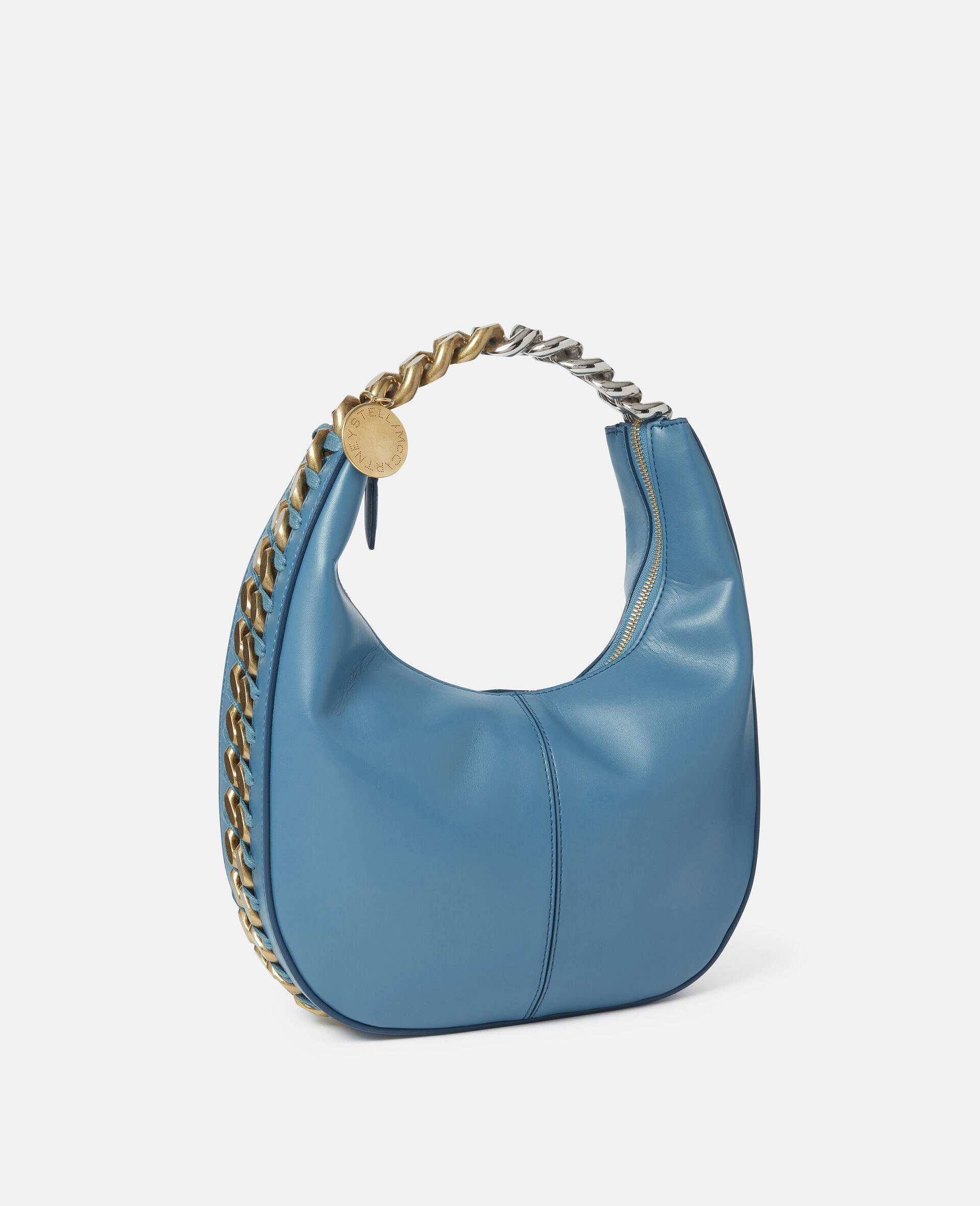 Frayme Small Zipit Shoulder Bag-Blue-large image number 1