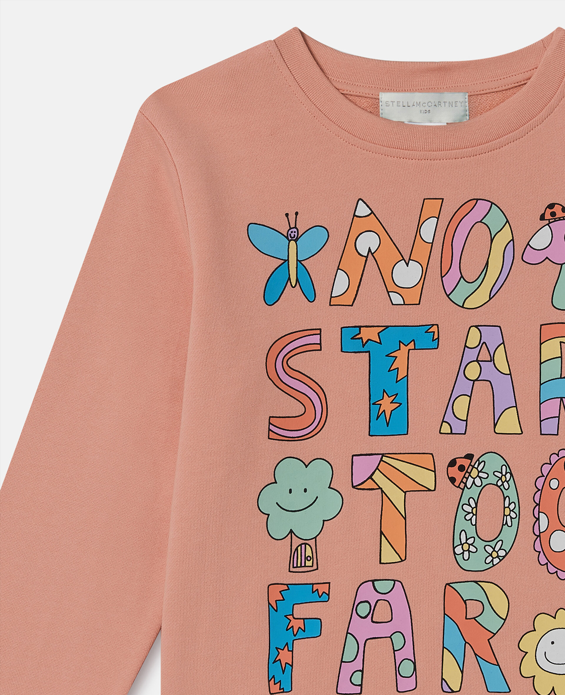 Woodland Lettering Crewneck Sweatshirt-Pink-large image number 1